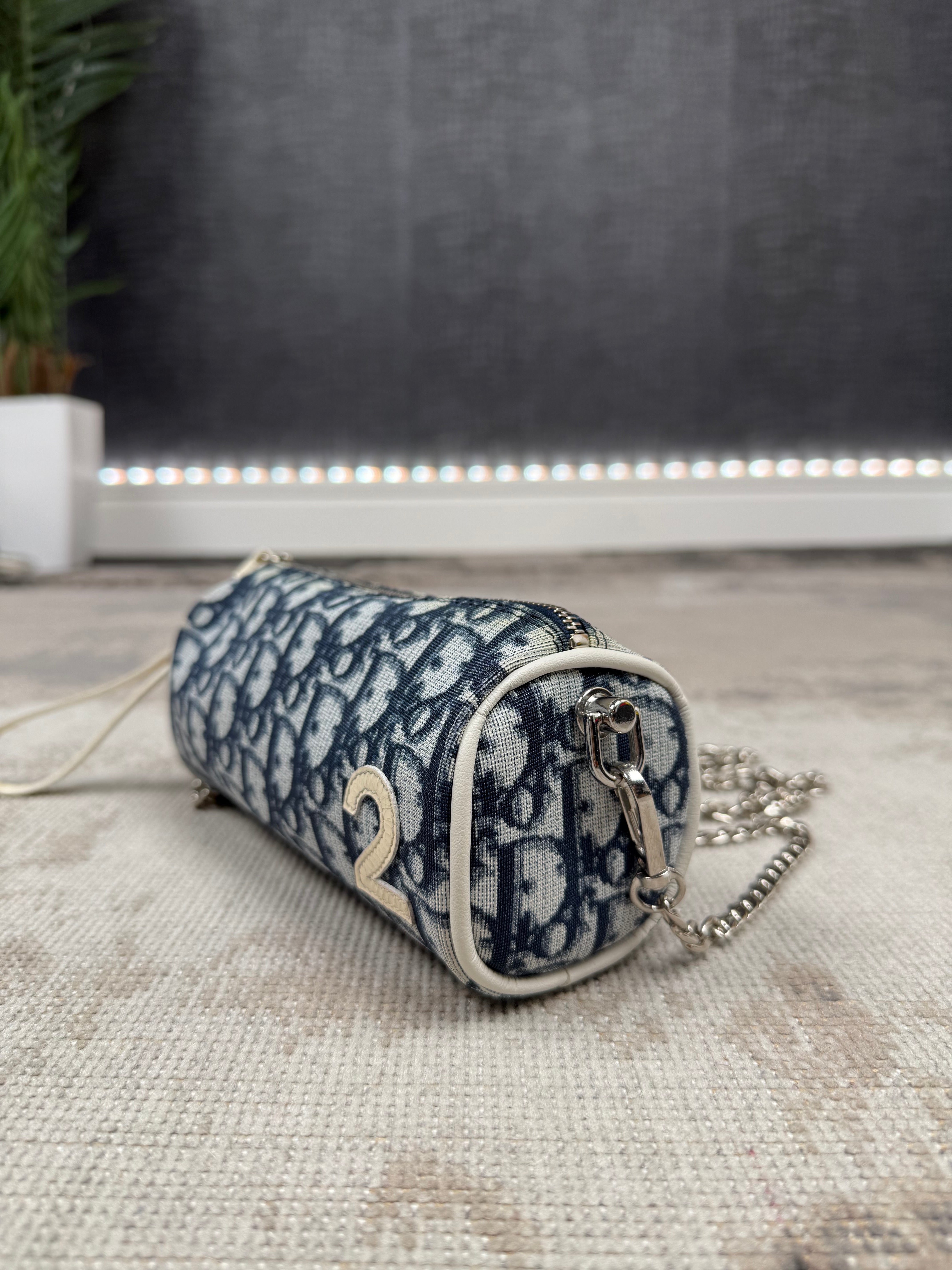 WOMEN'S - Dior Oblique Mini Chain Pouch - Blue Dior