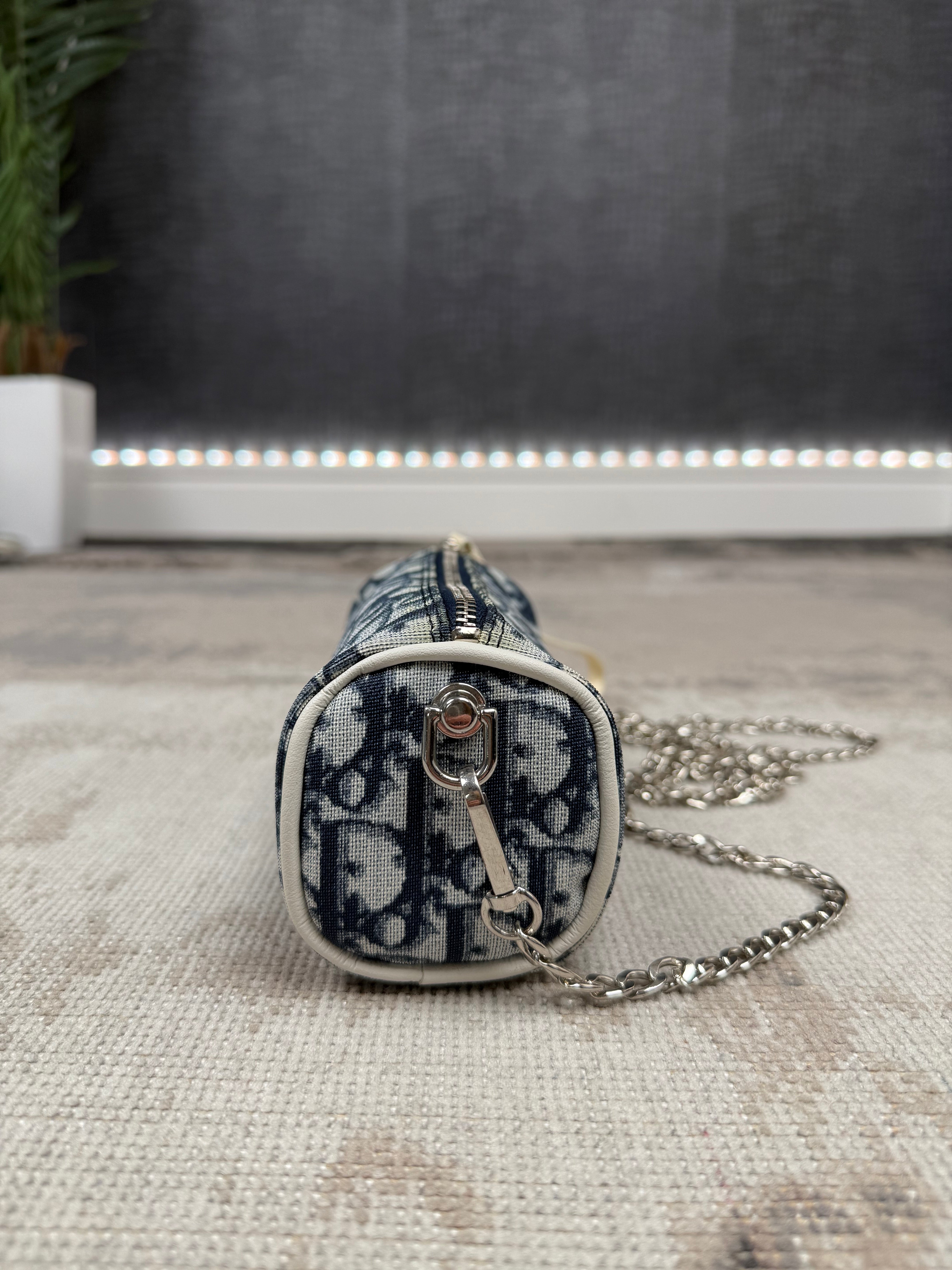 WOMEN'S - Dior Oblique Mini Chain Pouch - Blue Dior