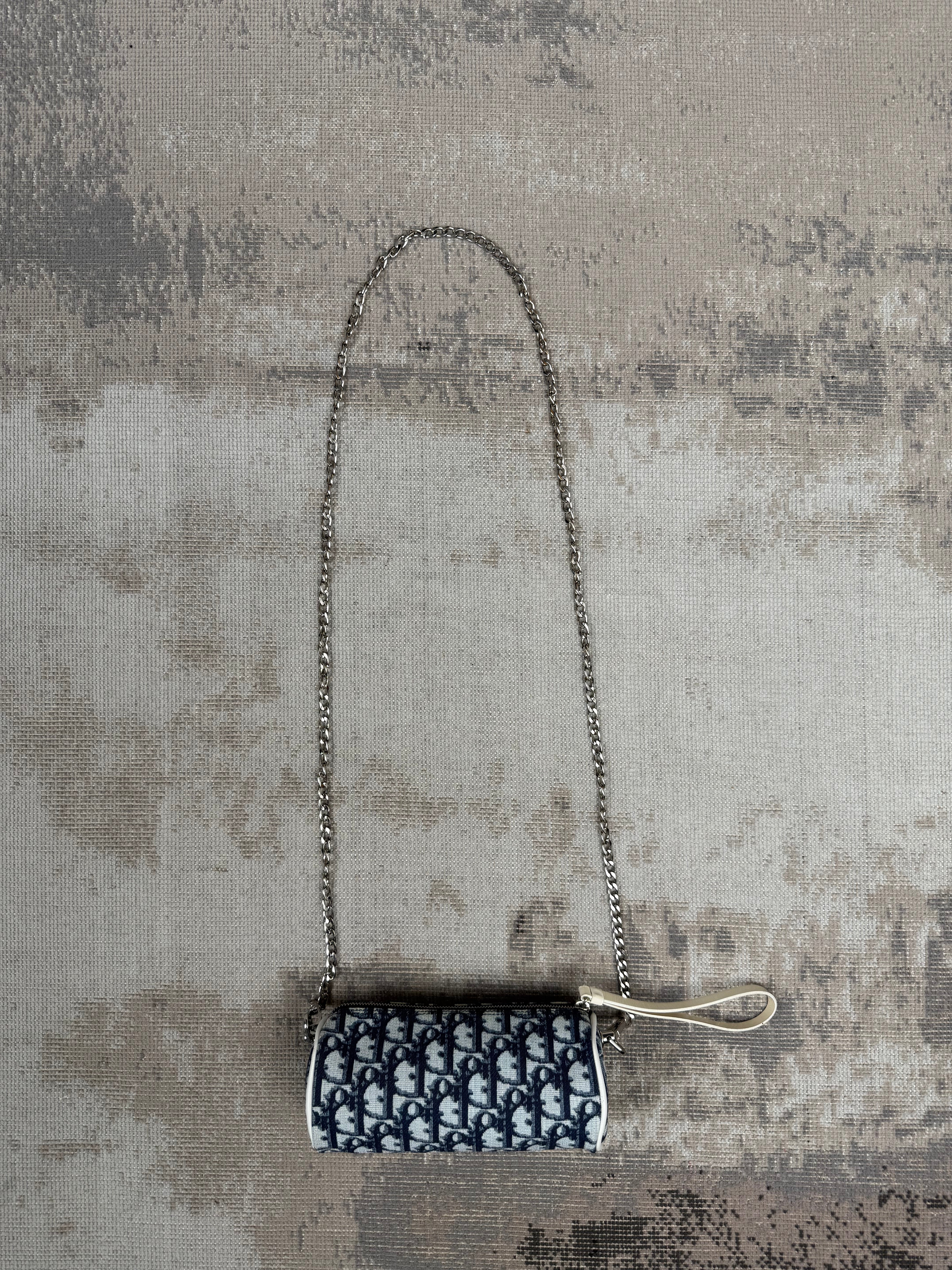 WOMEN'S - Dior Oblique Mini Chain Pouch - Blue Dior