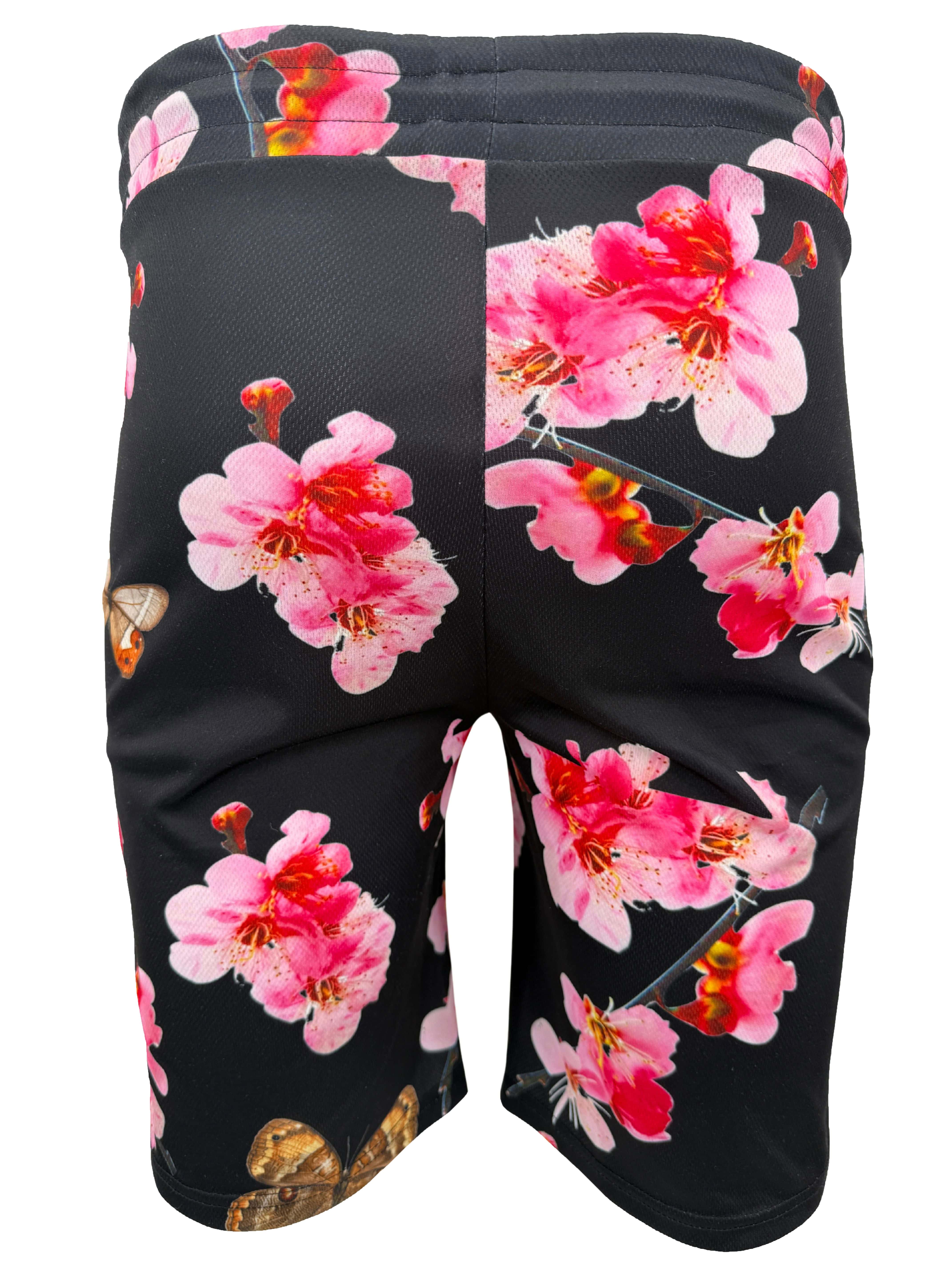 Anti Social Social Club Butterfly Floral Shorts - Black Anti Social Social Club