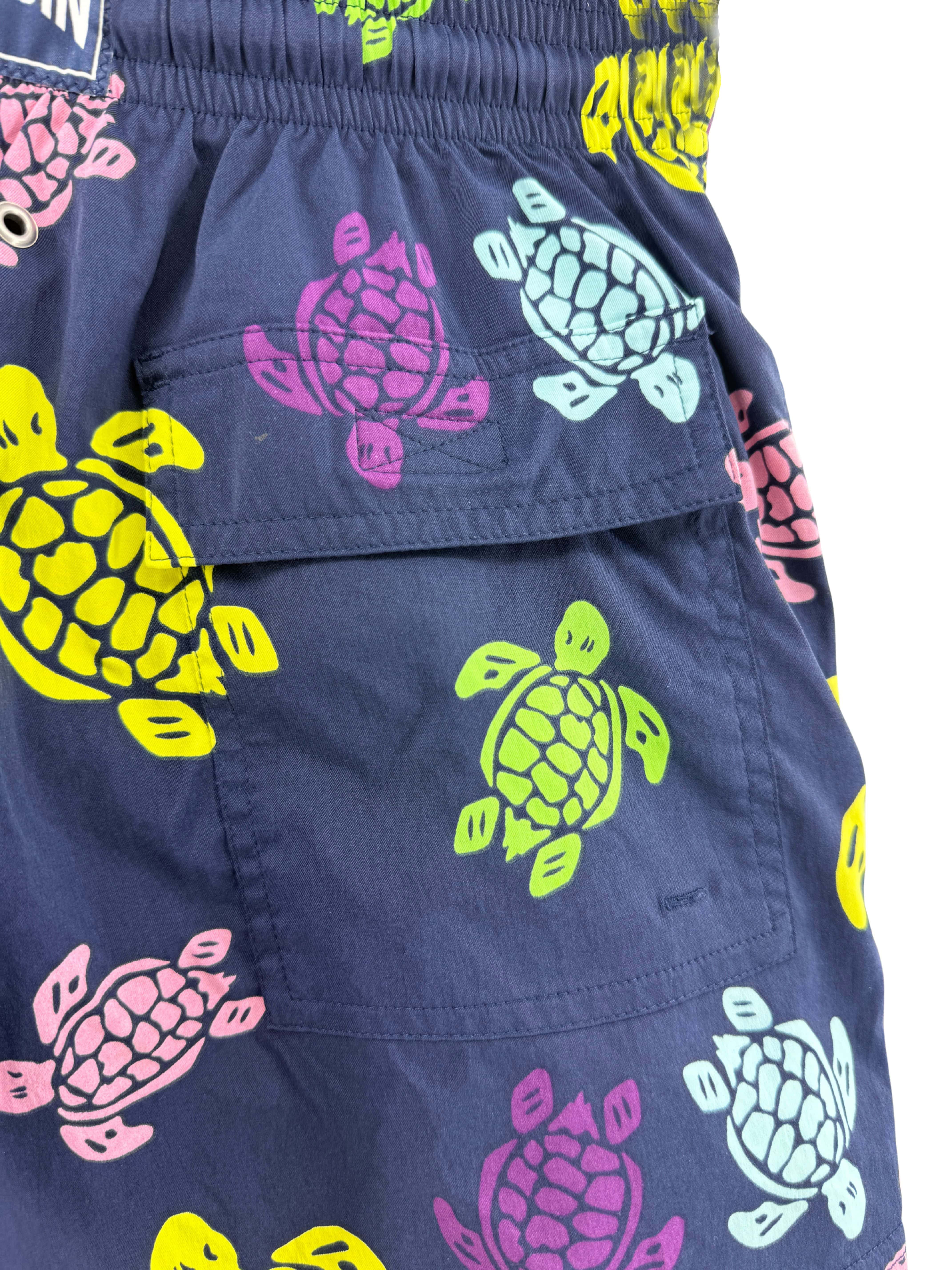 Vilbrequin Turtle Print Swim Shorts - Blue Vilbrequin
