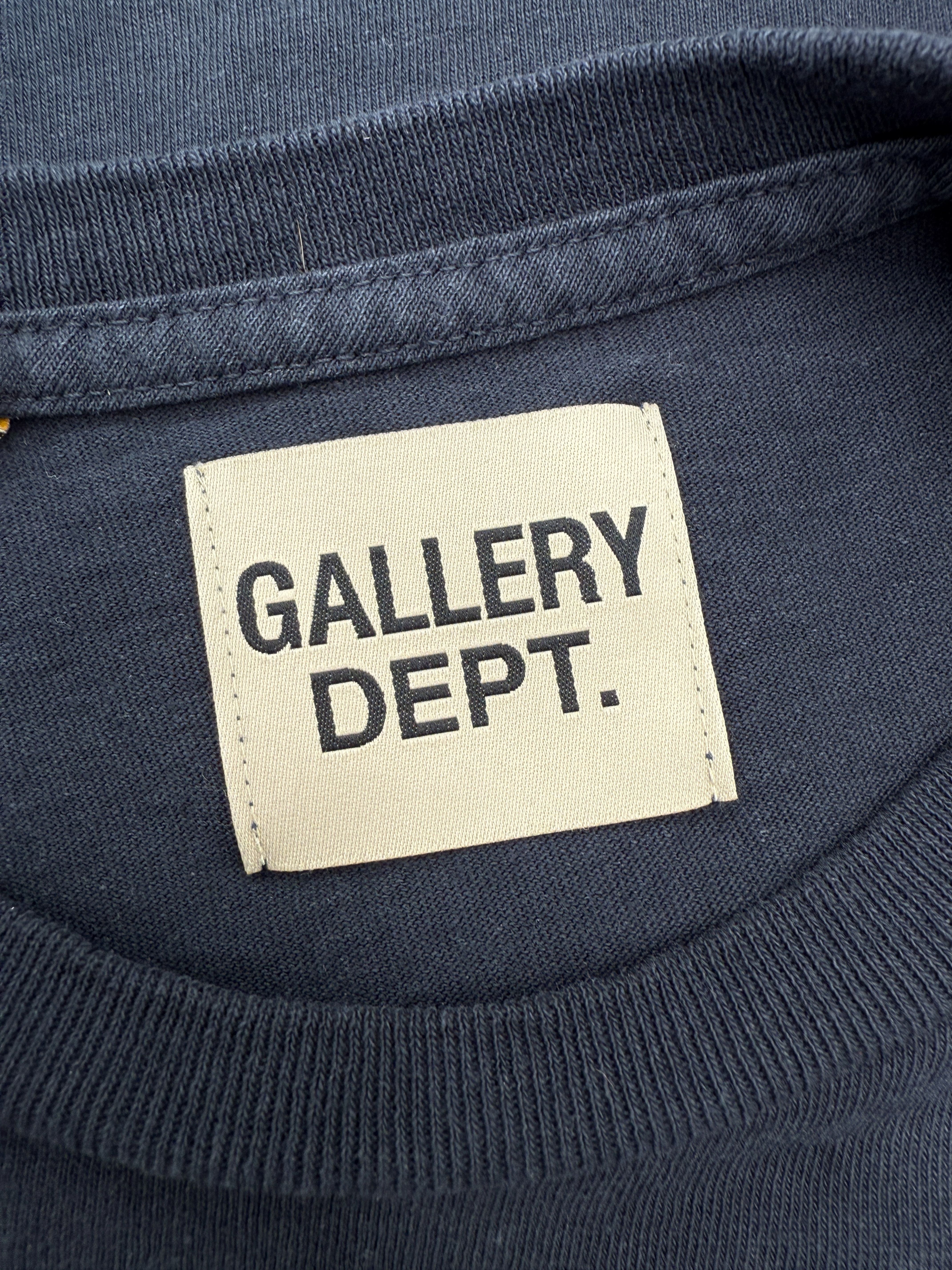 Gallery Dept. Logo T-Shirt - Navy Gallery Dept