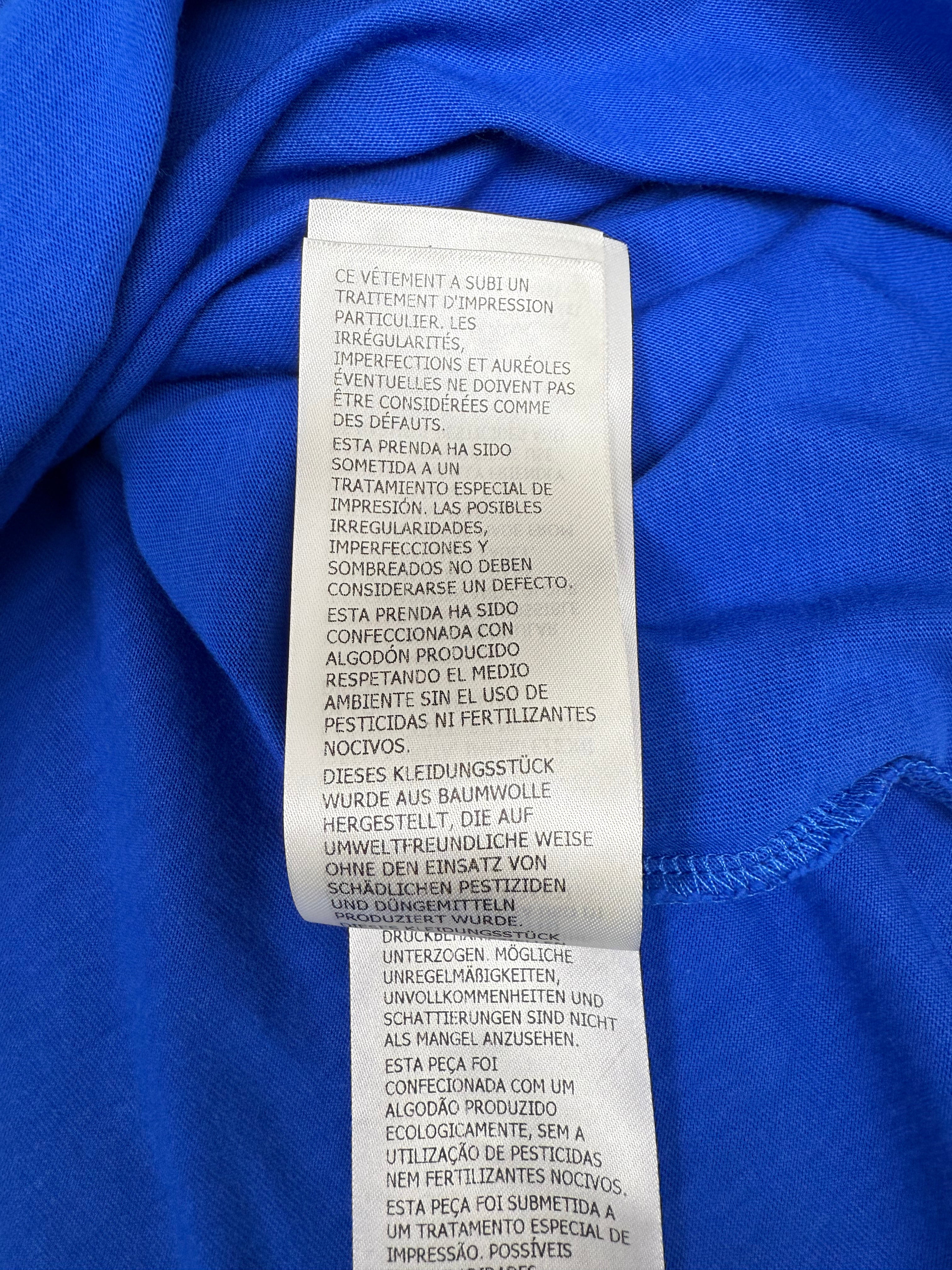 Alexander McQueen Graffiti Logo T-Shirt - Blue