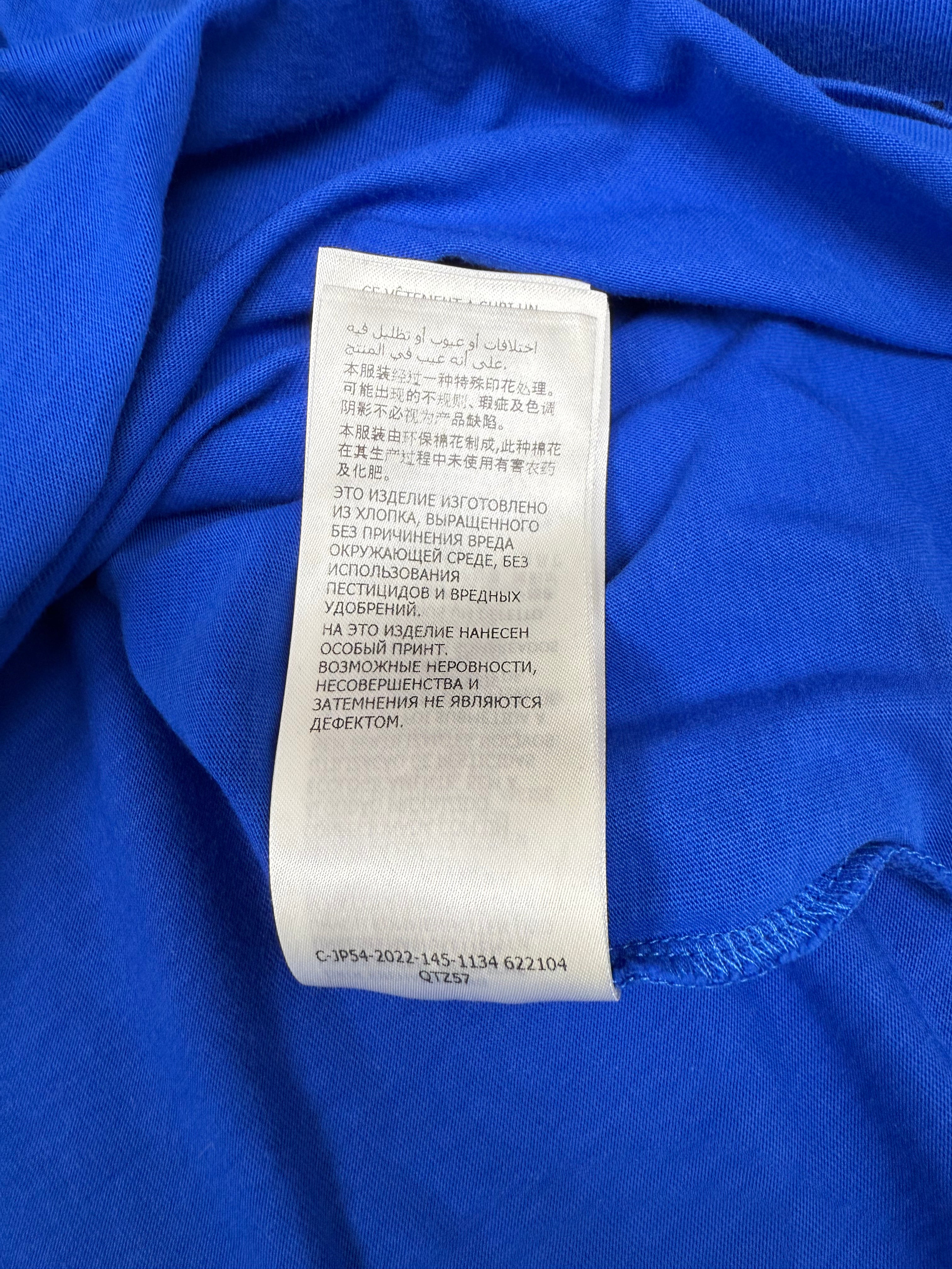 Alexander McQueen Graffiti Logo T-Shirt - Blue