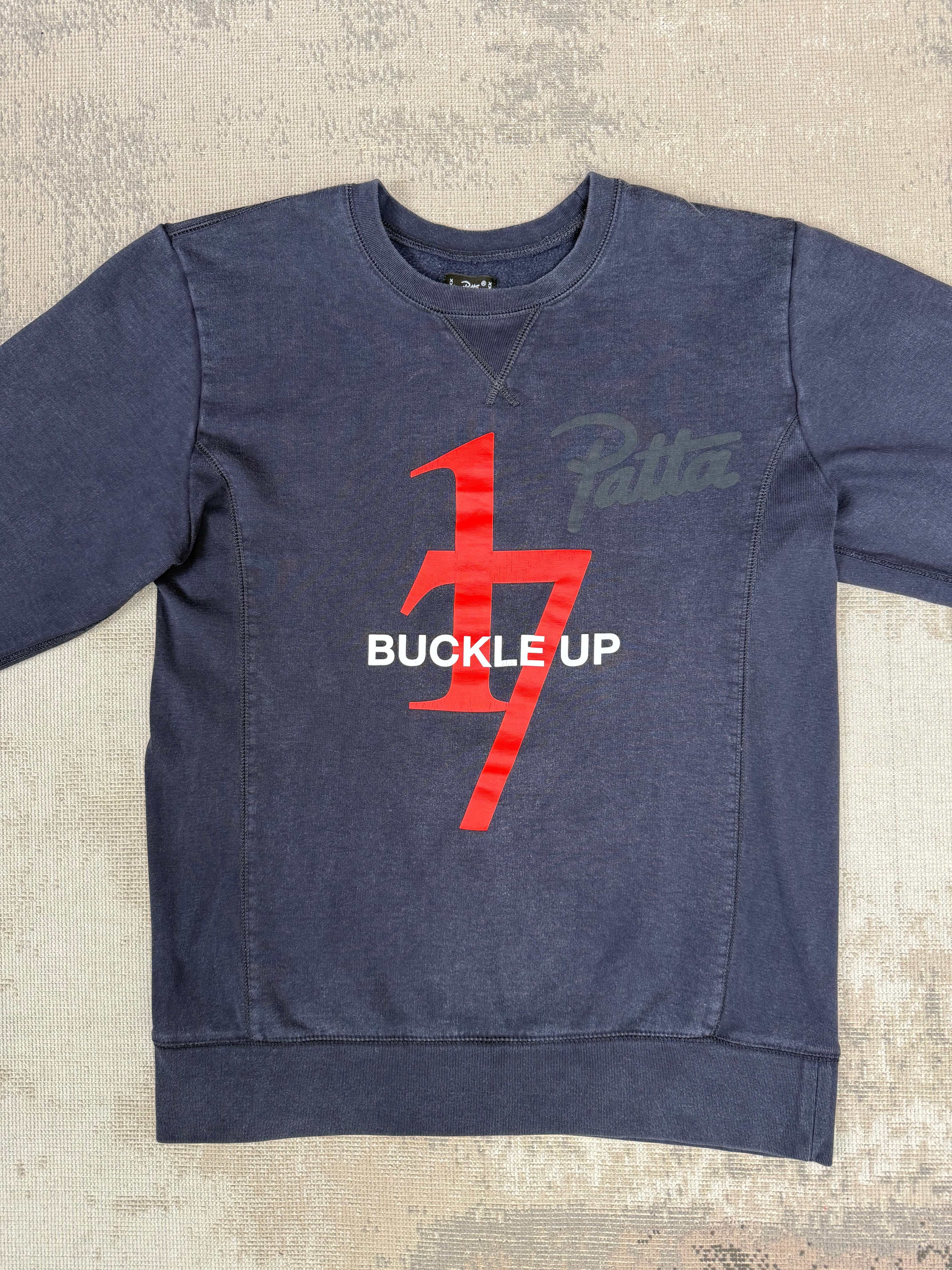 Patta Buckle Up Sweatshirt - Navy Patta