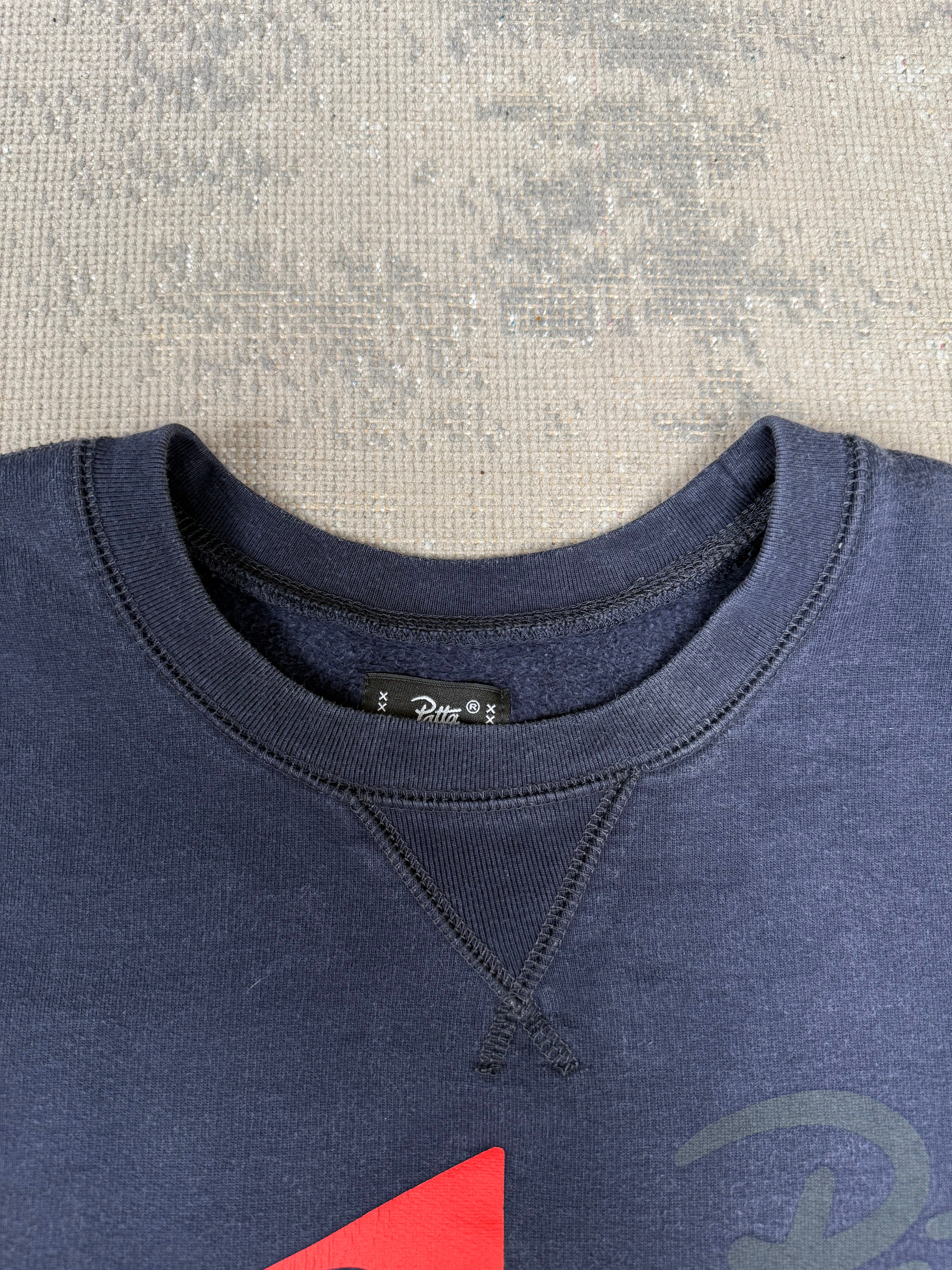 Patta Buckle Up Sweatshirt - Navy Patta
