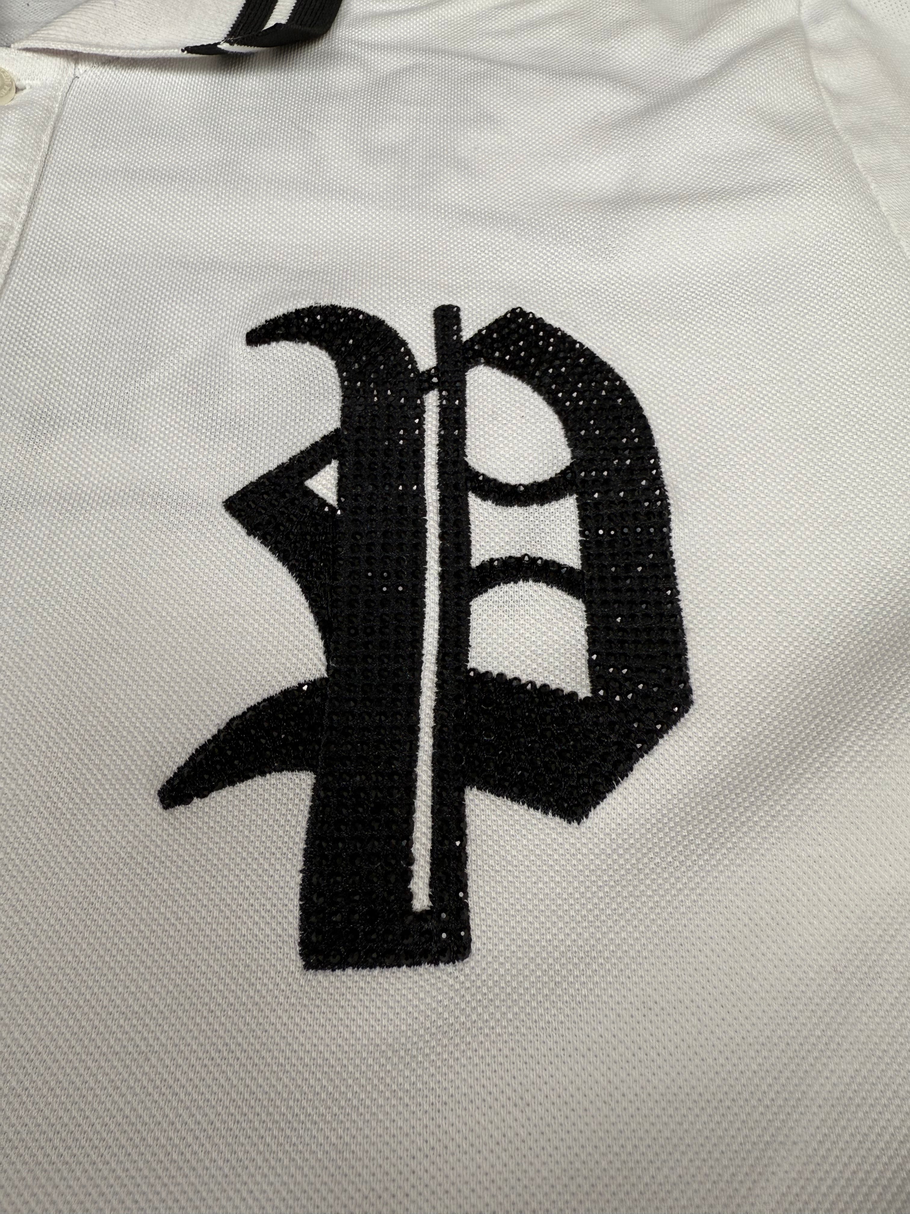 Philipp Plein Homme Studded Polo - White Philipp Plein