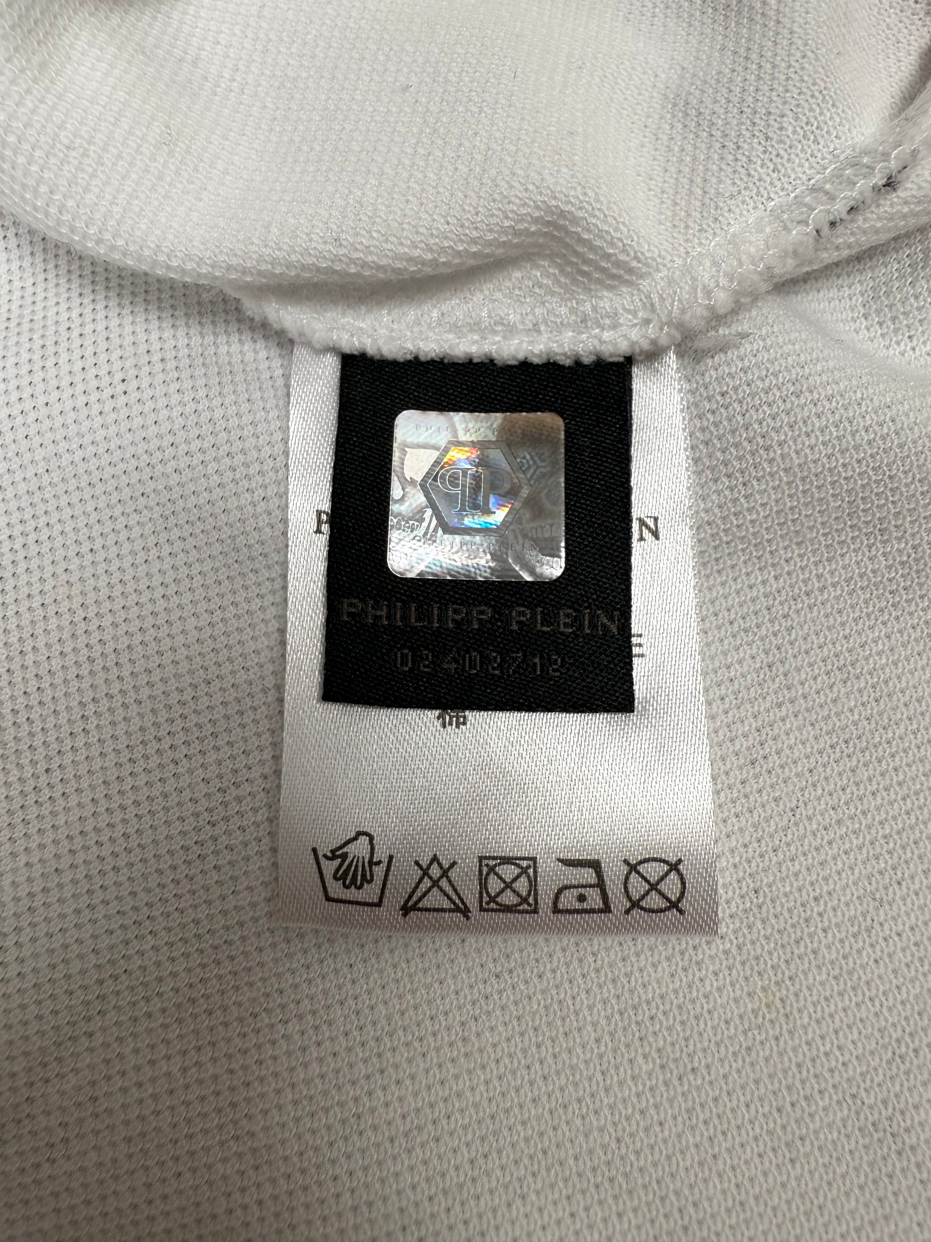 Philipp Plein Homme Studded Polo - White Philipp Plein