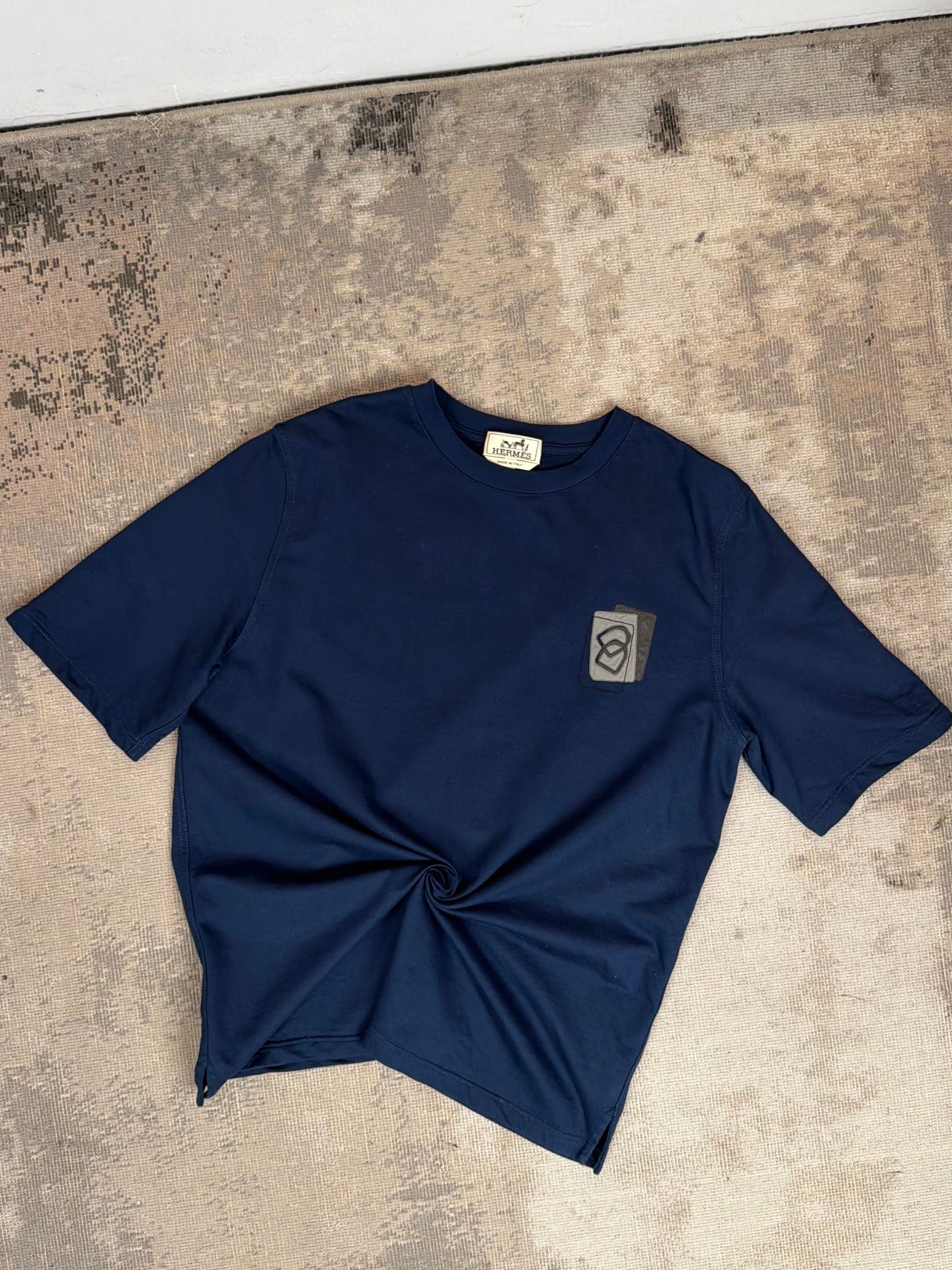 Hermes Leather Patch Logo T-Shirt Hermès