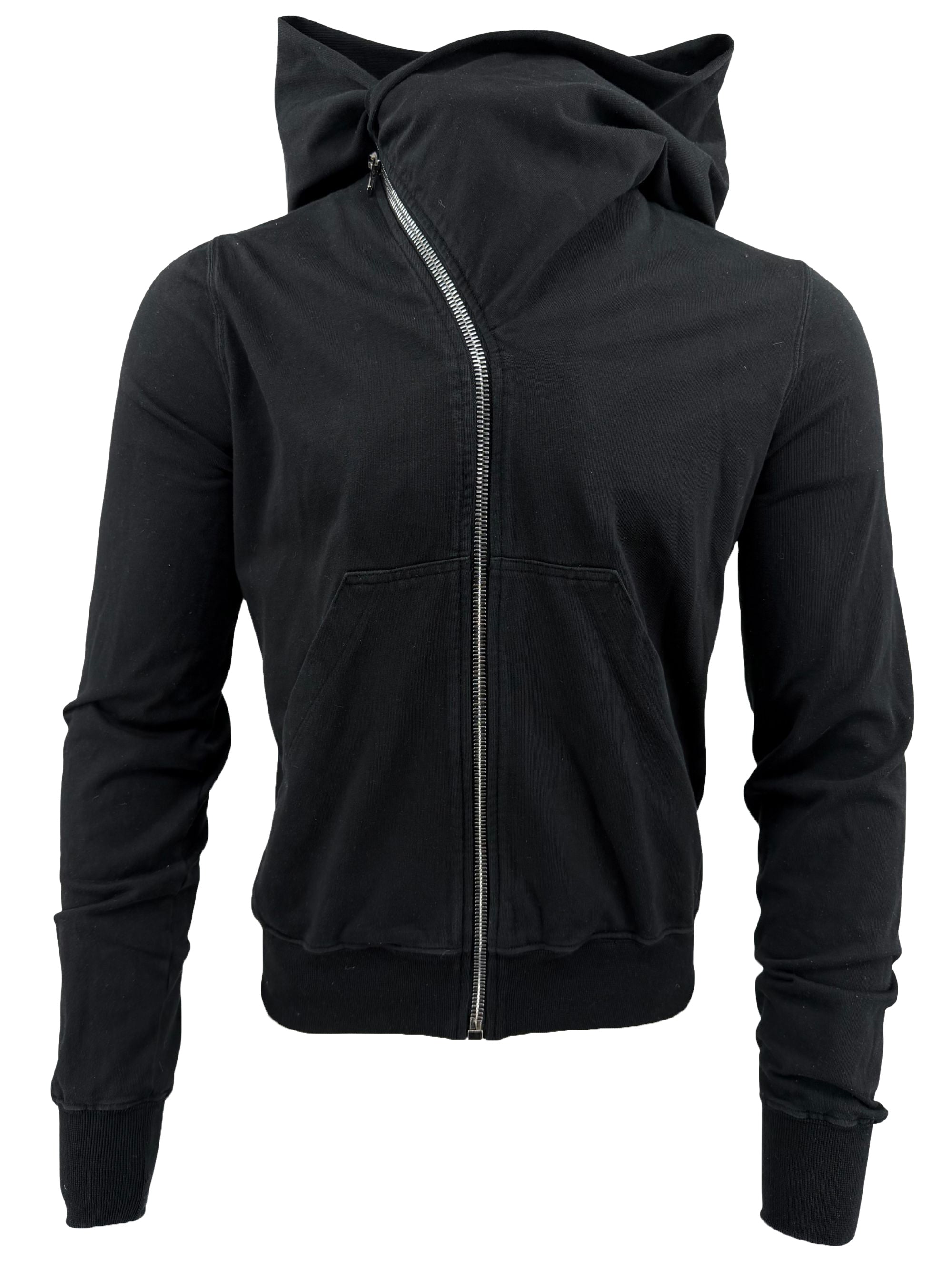 Rick Owens Asymetric Zip Up Hoodie Rick Owens