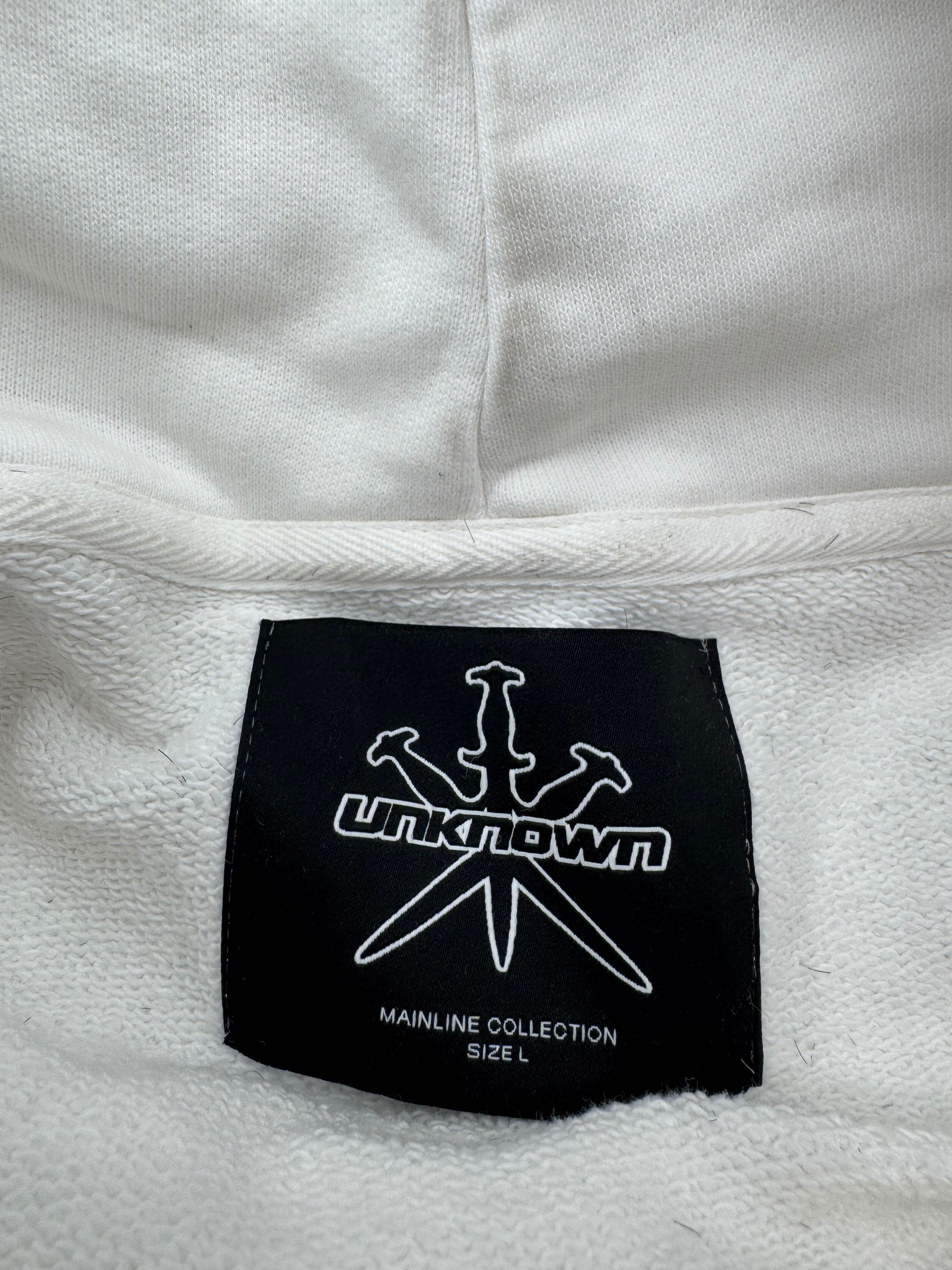 Unknown London Arabic Logo Hoodie - White