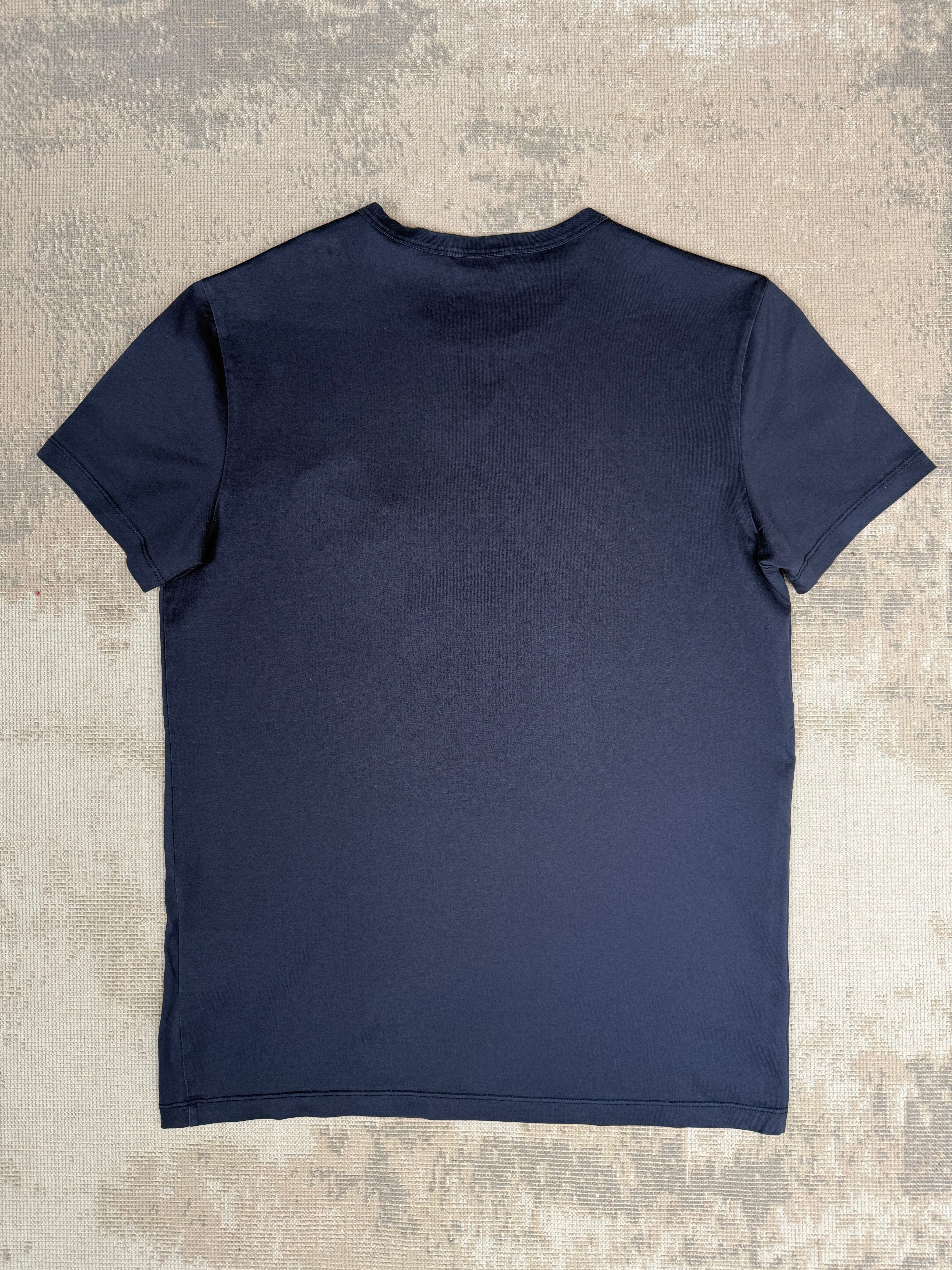 Moncler Double Logo Patch T-Shirt - Navy Moncler