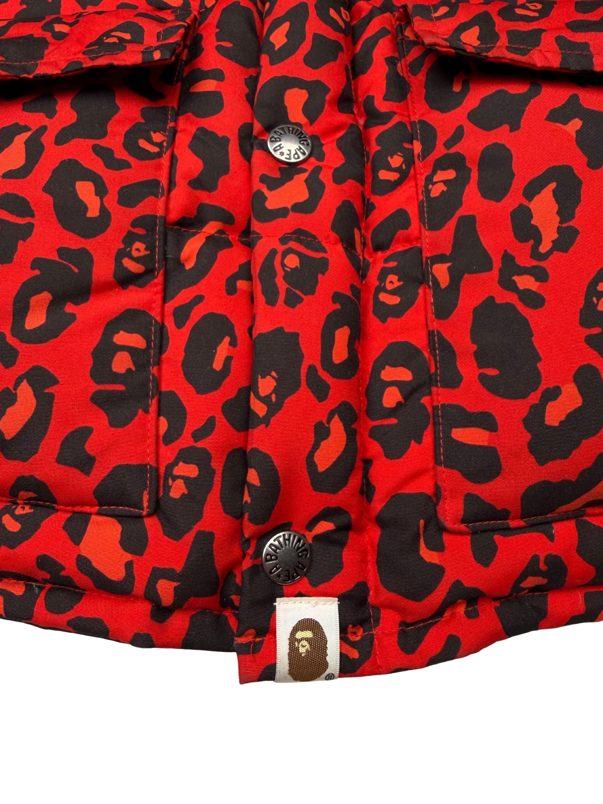 Bape Leopard Print Down Jacket BAPE