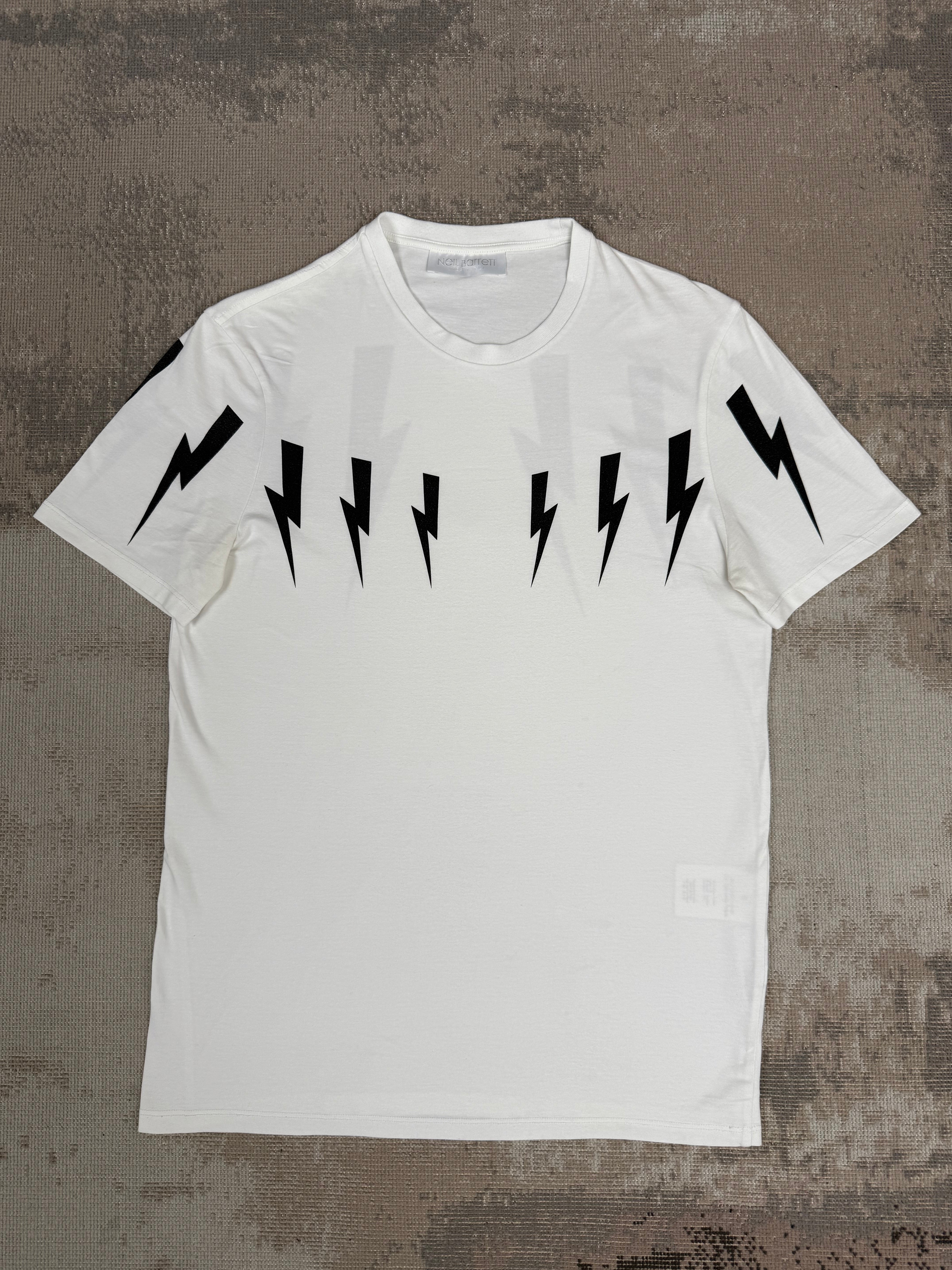 Neil Barrett Lightning Bolt T-Shirt - White Neil Barrett