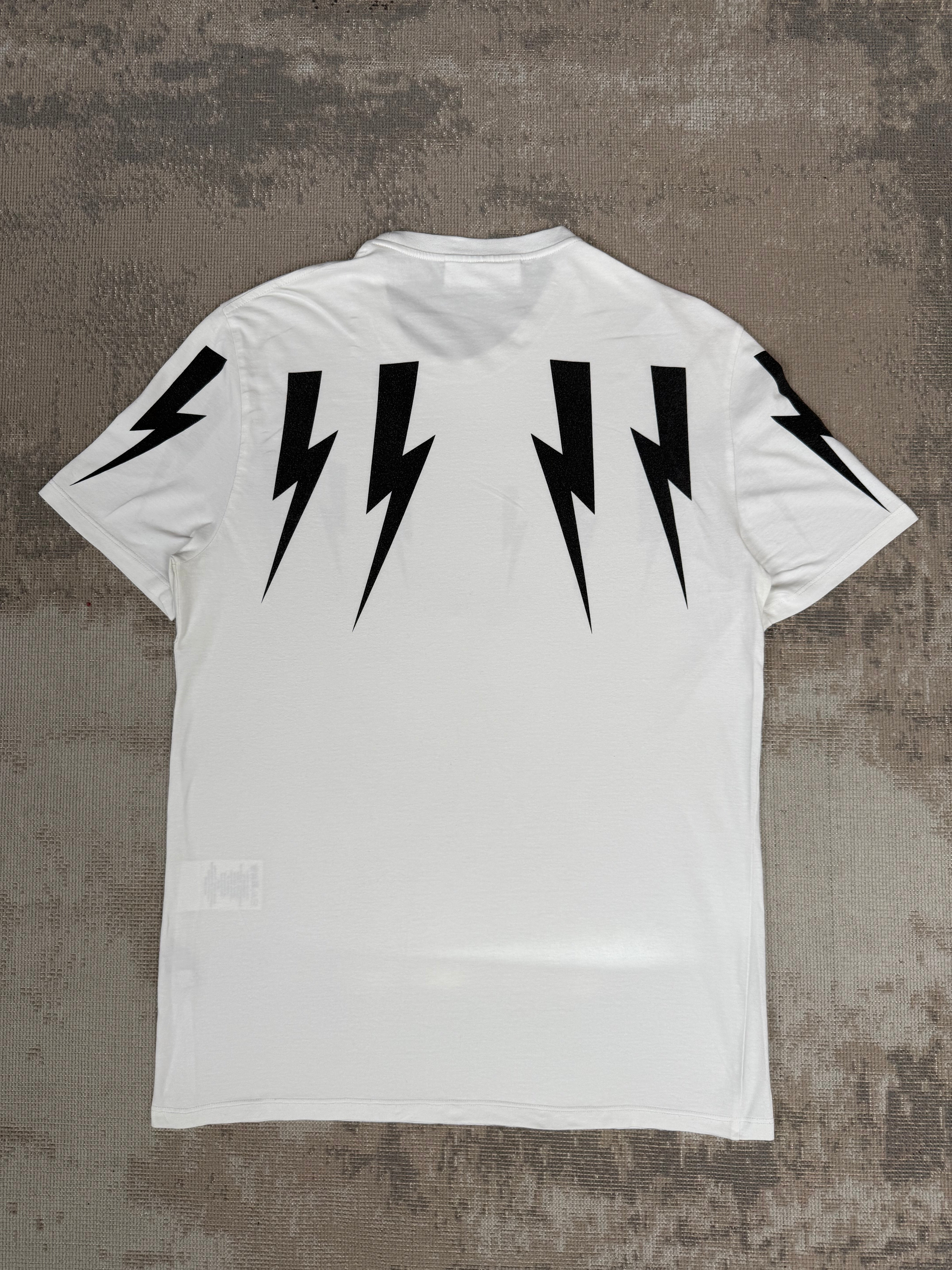 Neil Barrett Lightning Bolt T-Shirt - White Neil Barrett