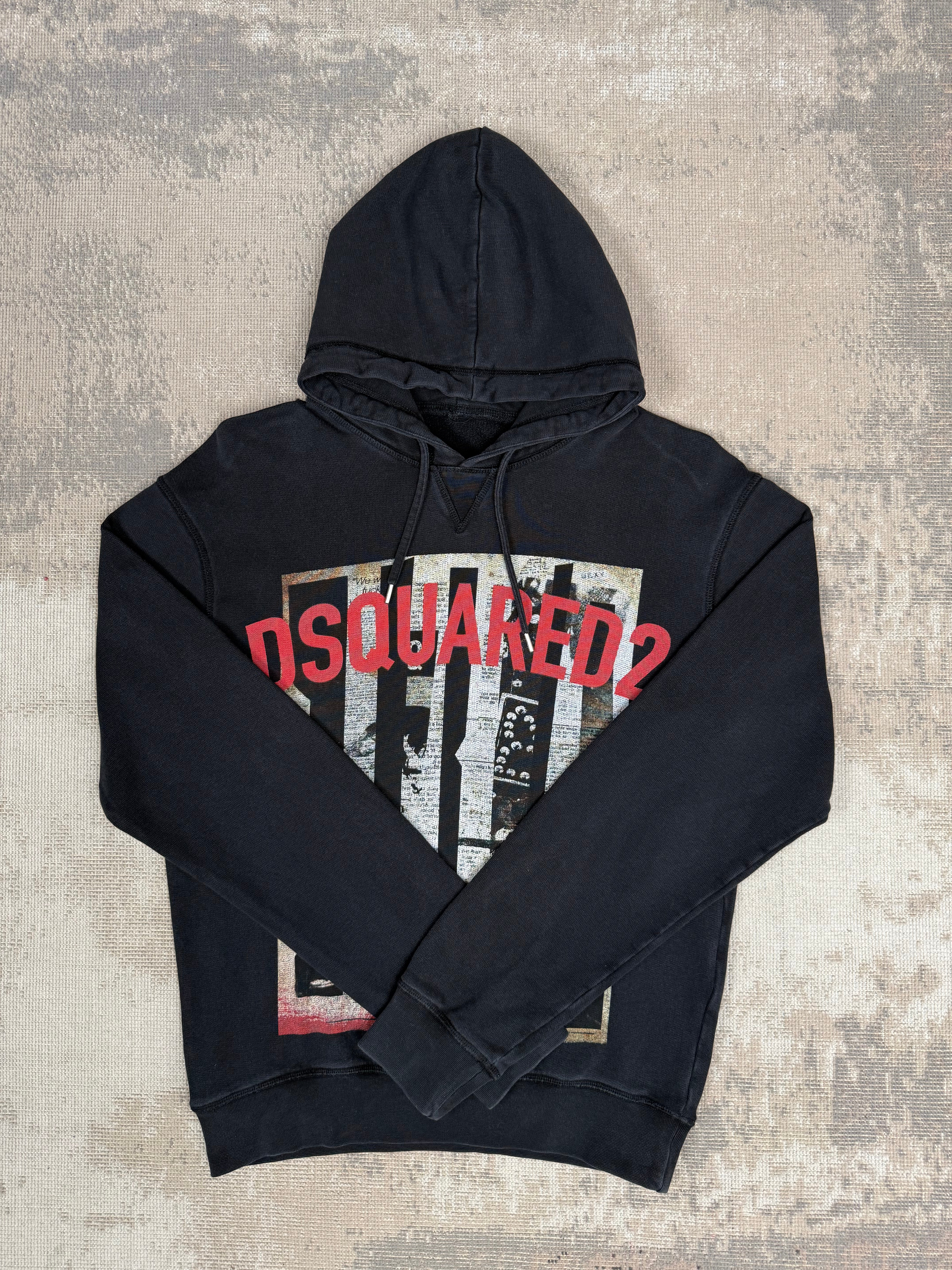 Dsquared2 Graphic Hoodie - Black Dsquared2