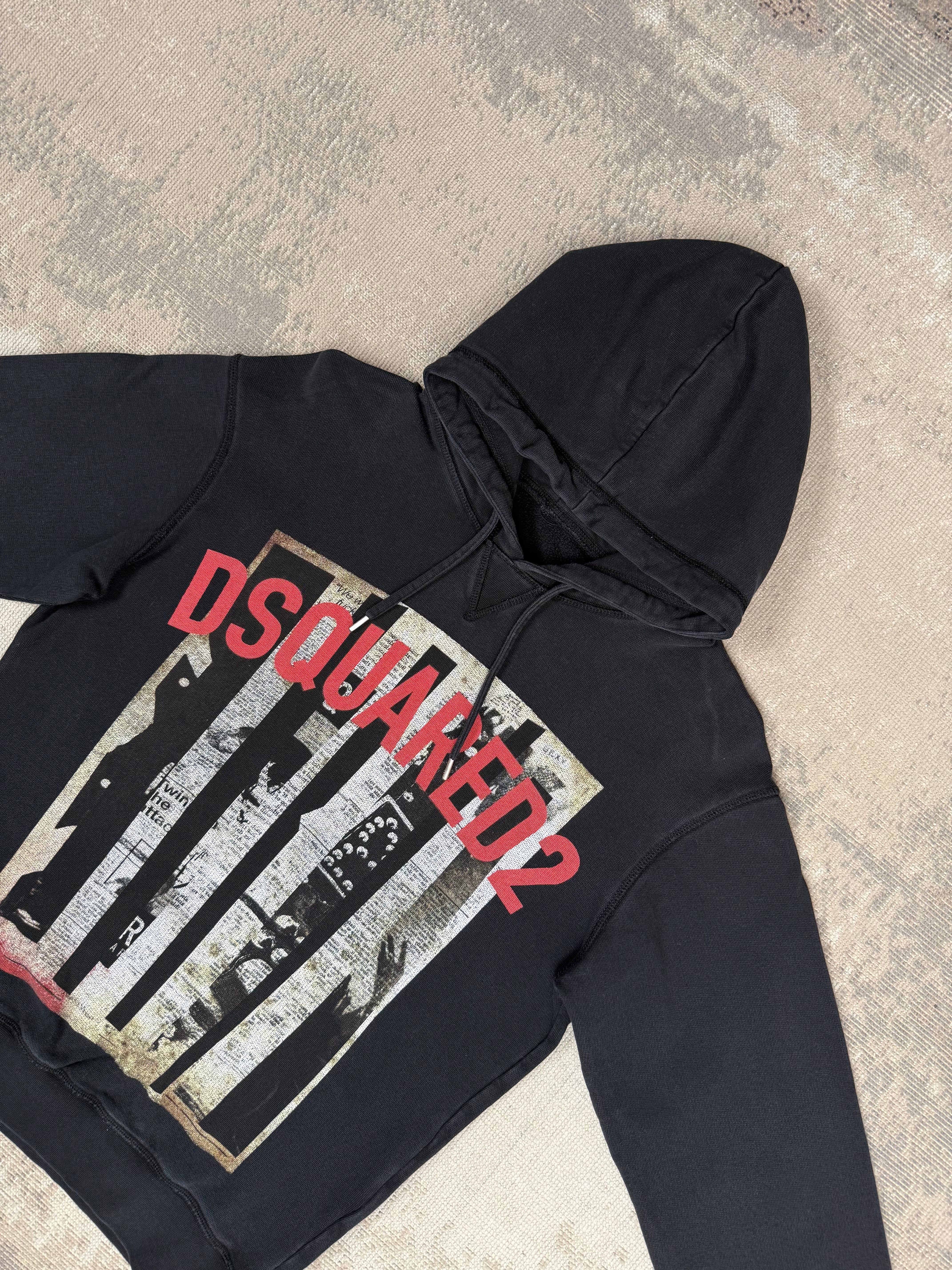 Dsquared2 Graphic Hoodie - Black Dsquared2
