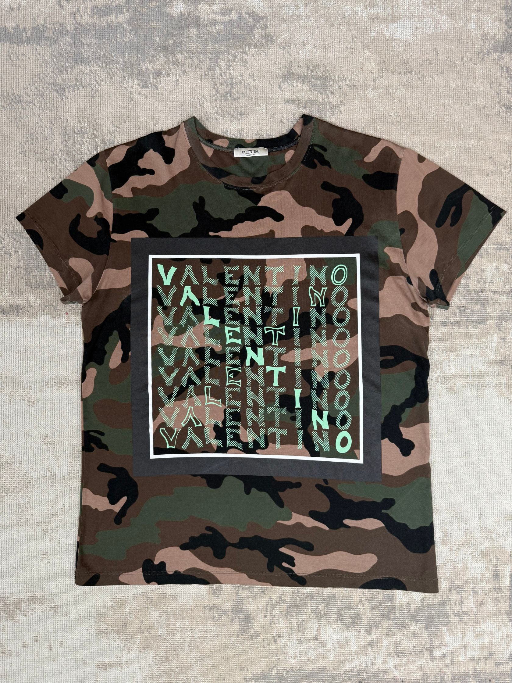 Valentino Gradient Logo T-Shirt - Camo Valentino