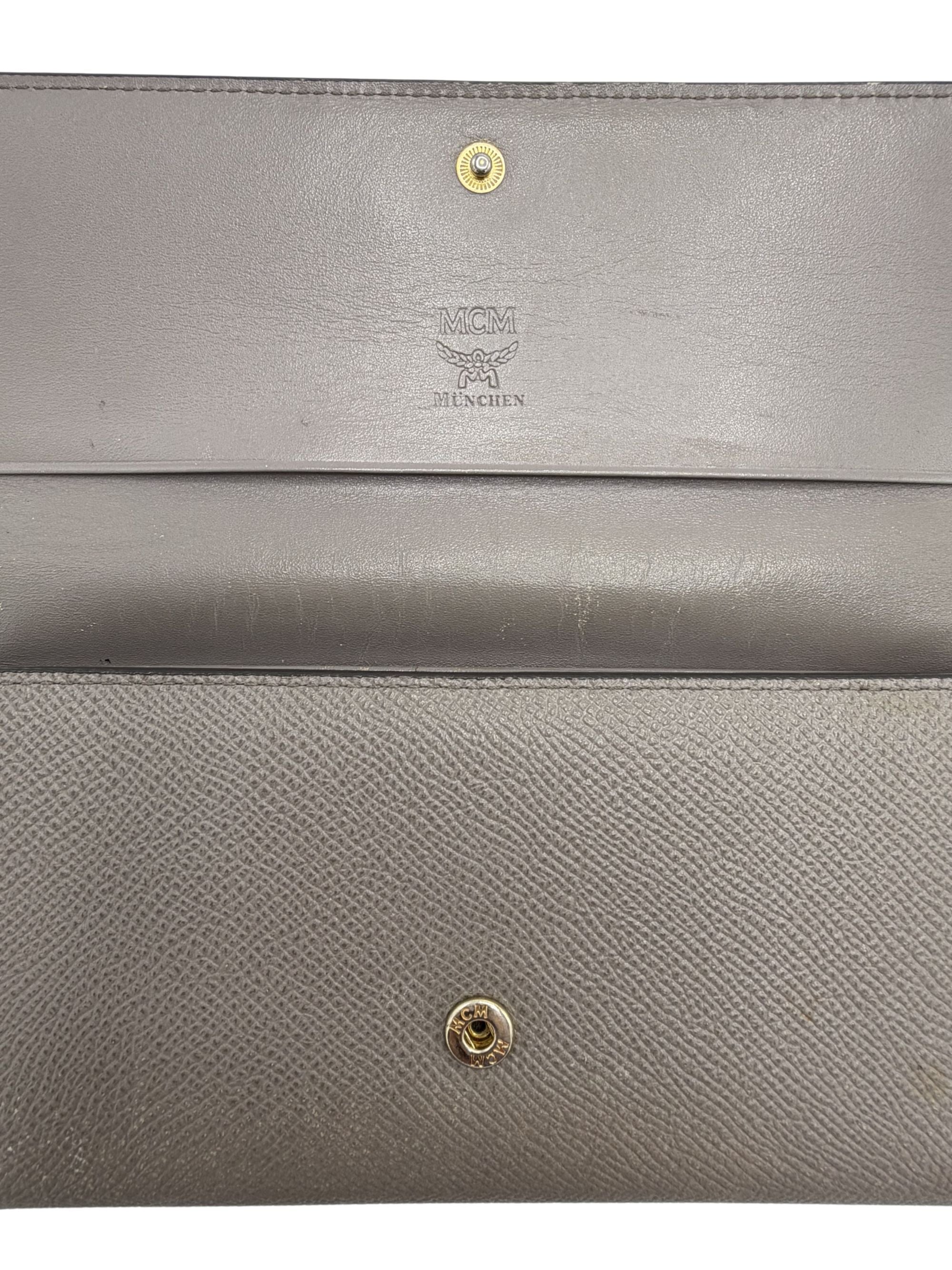 MCM Munchen Trifold Purse - Brown MCM