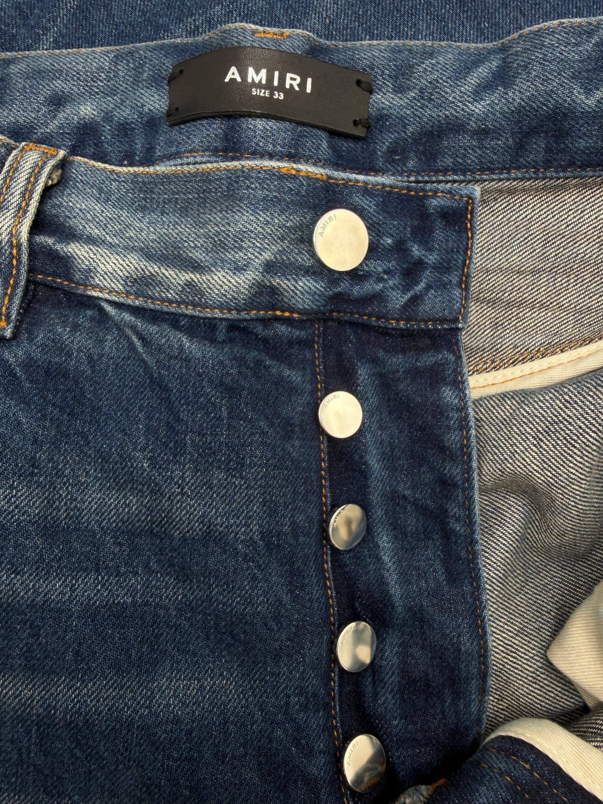 Amiri Denim Distressed Baggy Jeans Amiri