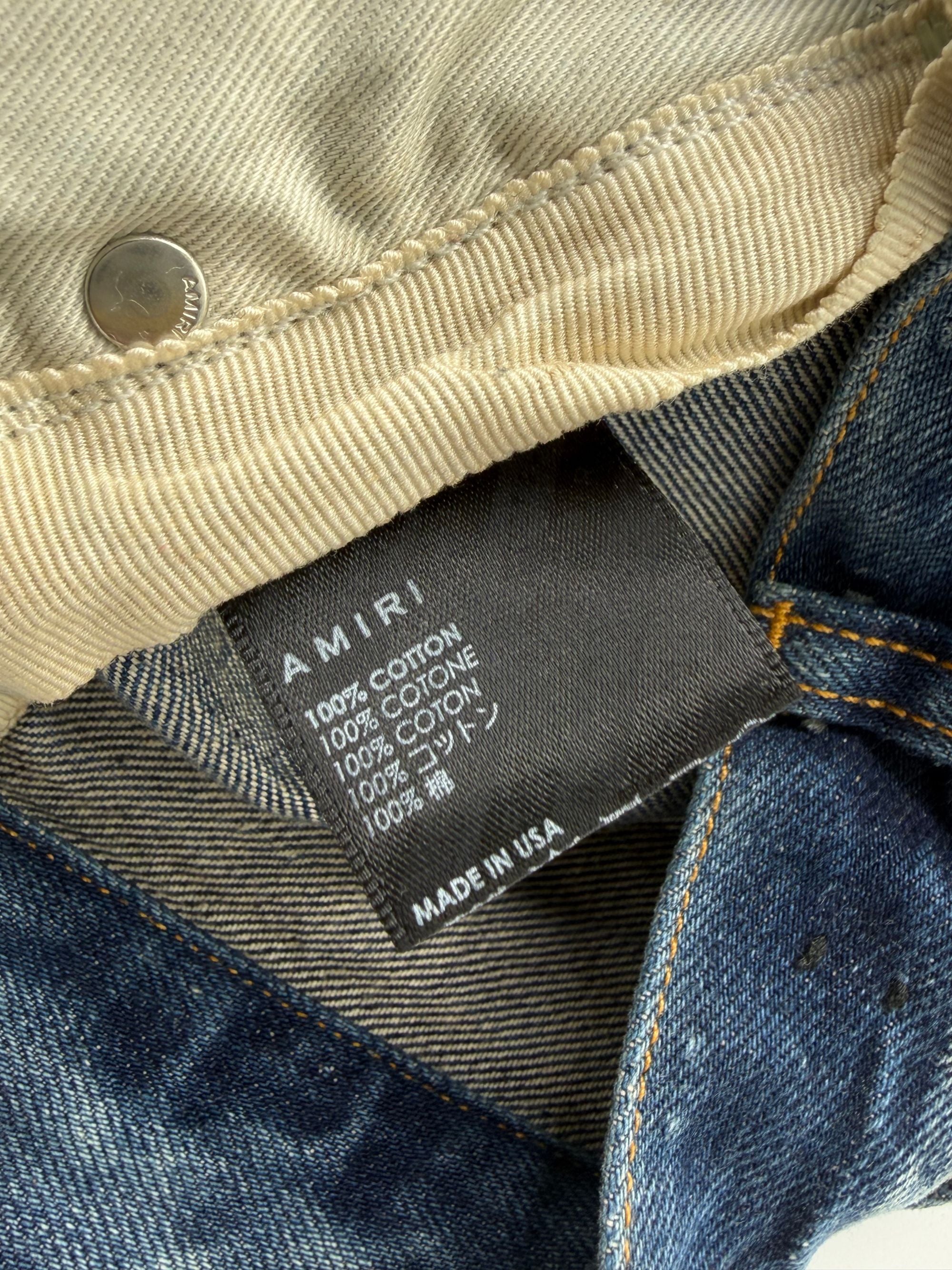 Amiri Denim Distressed Baggy Jeans Amiri
