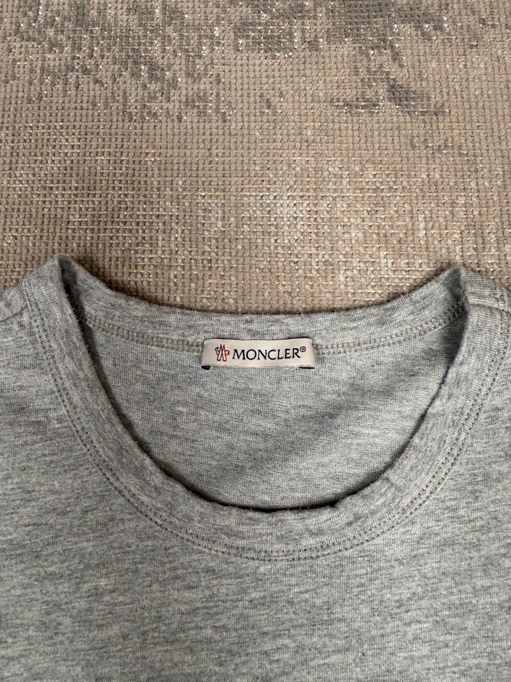 Moncler Retro Logo T-Shirt - Grey Moncler