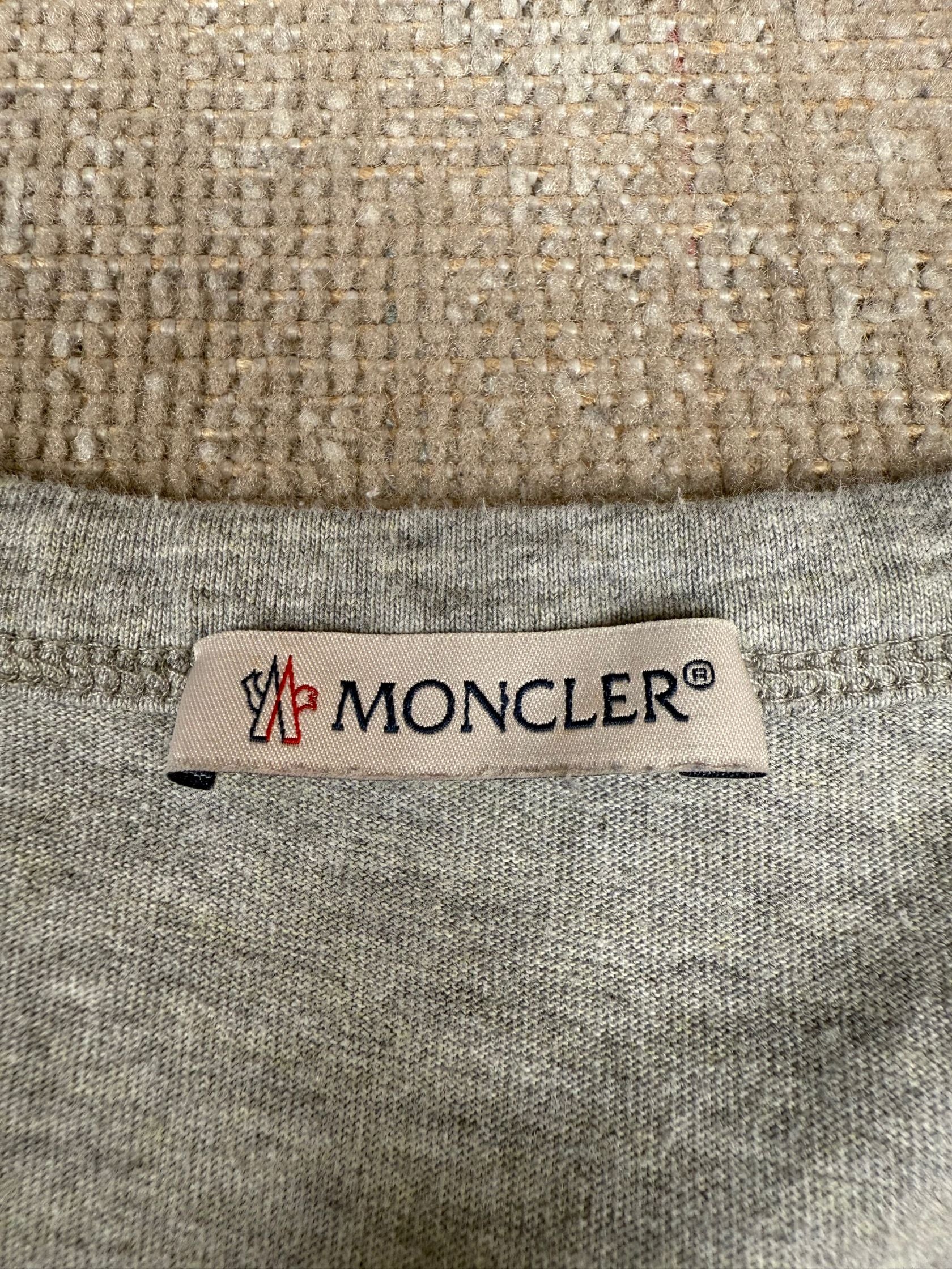 Moncler Retro Logo T-Shirt - Grey Moncler