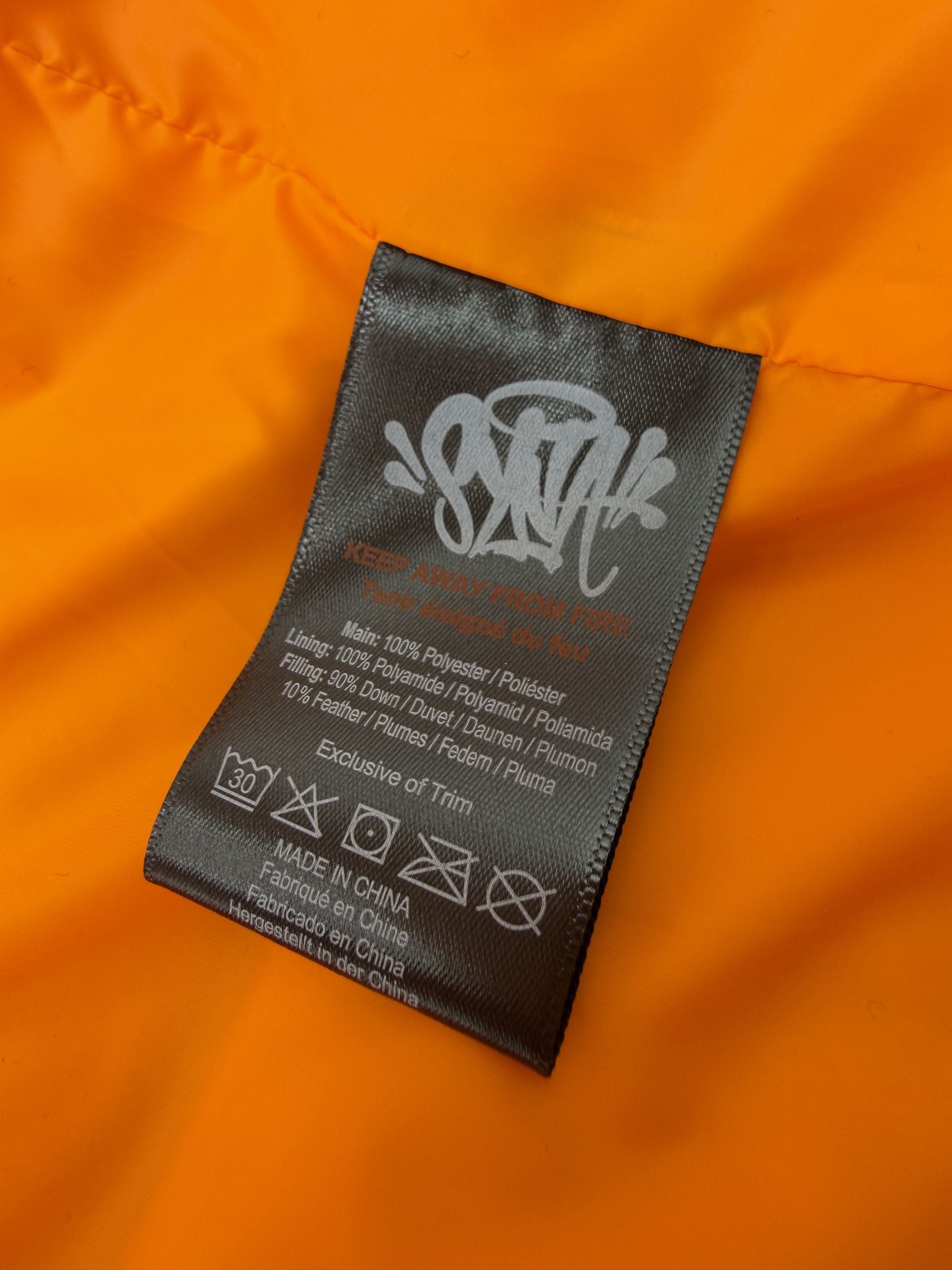 Syna World Wave Puffer Jacket - Orange Syna World