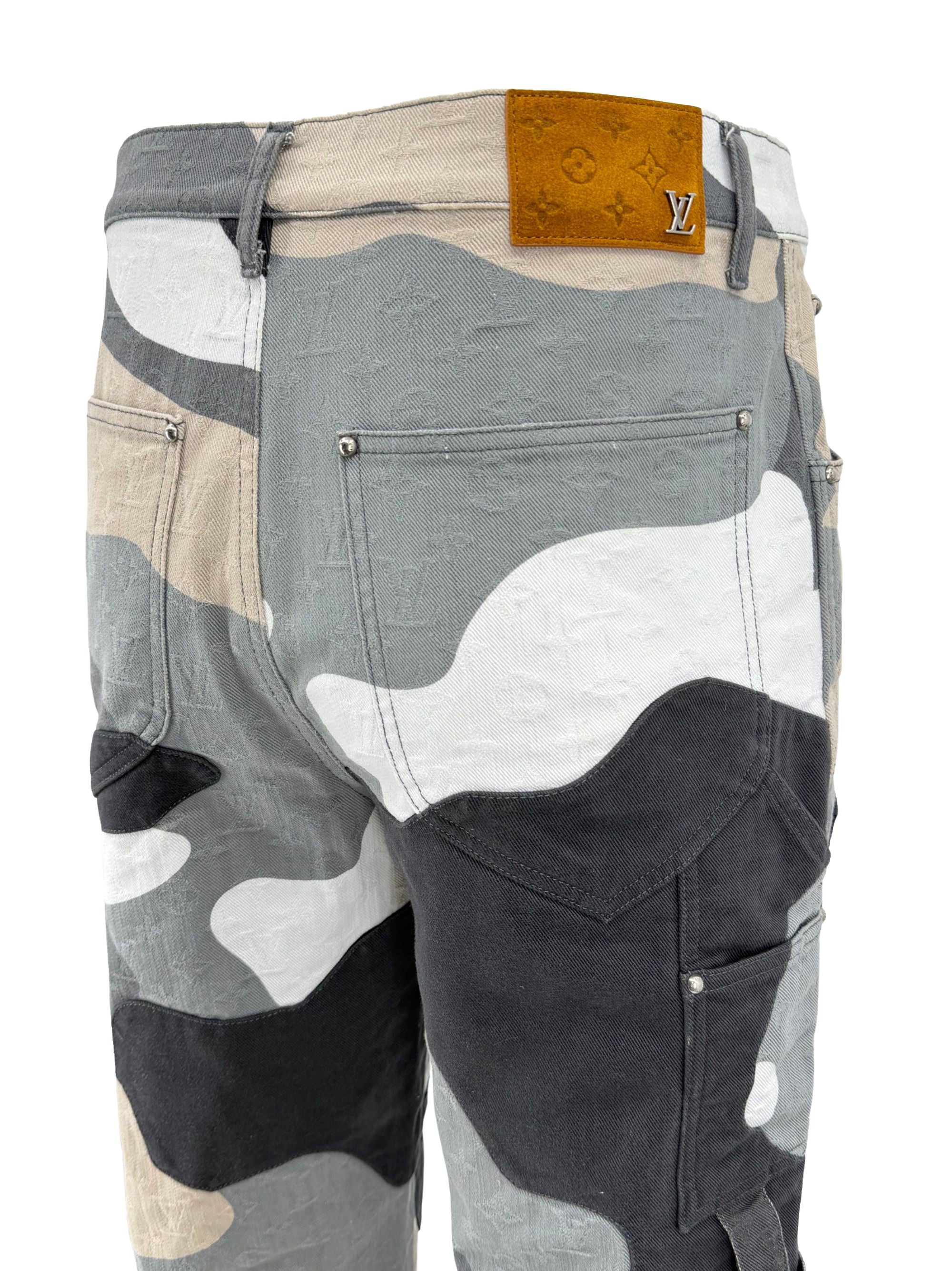 Louis Vuitton Monogram Portrait Denim Jeans Louis Vuitton