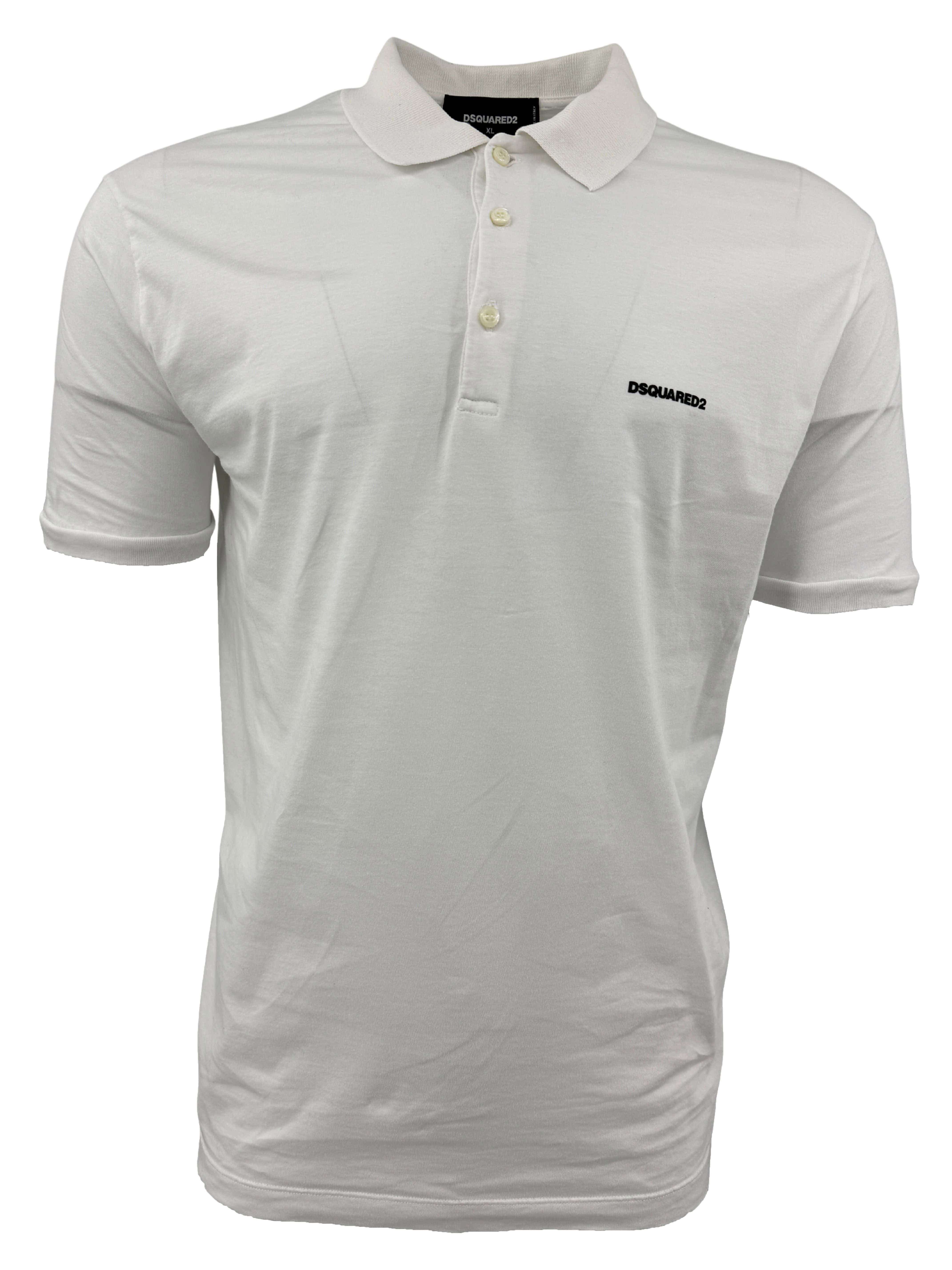 Dsquared2 Logo Polo - White Dsquared2