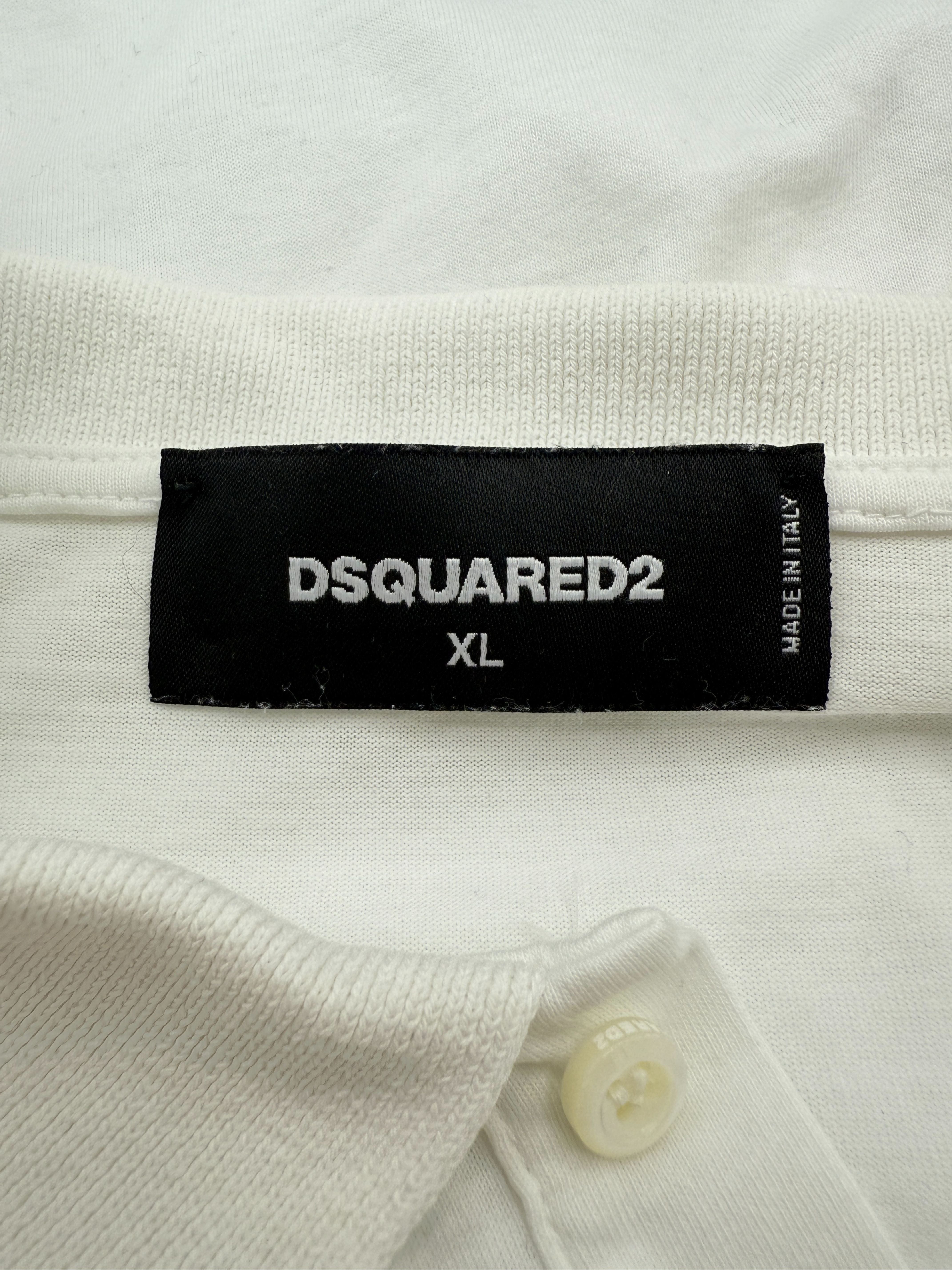 Dsquared2 Logo Polo - White Dsquared2