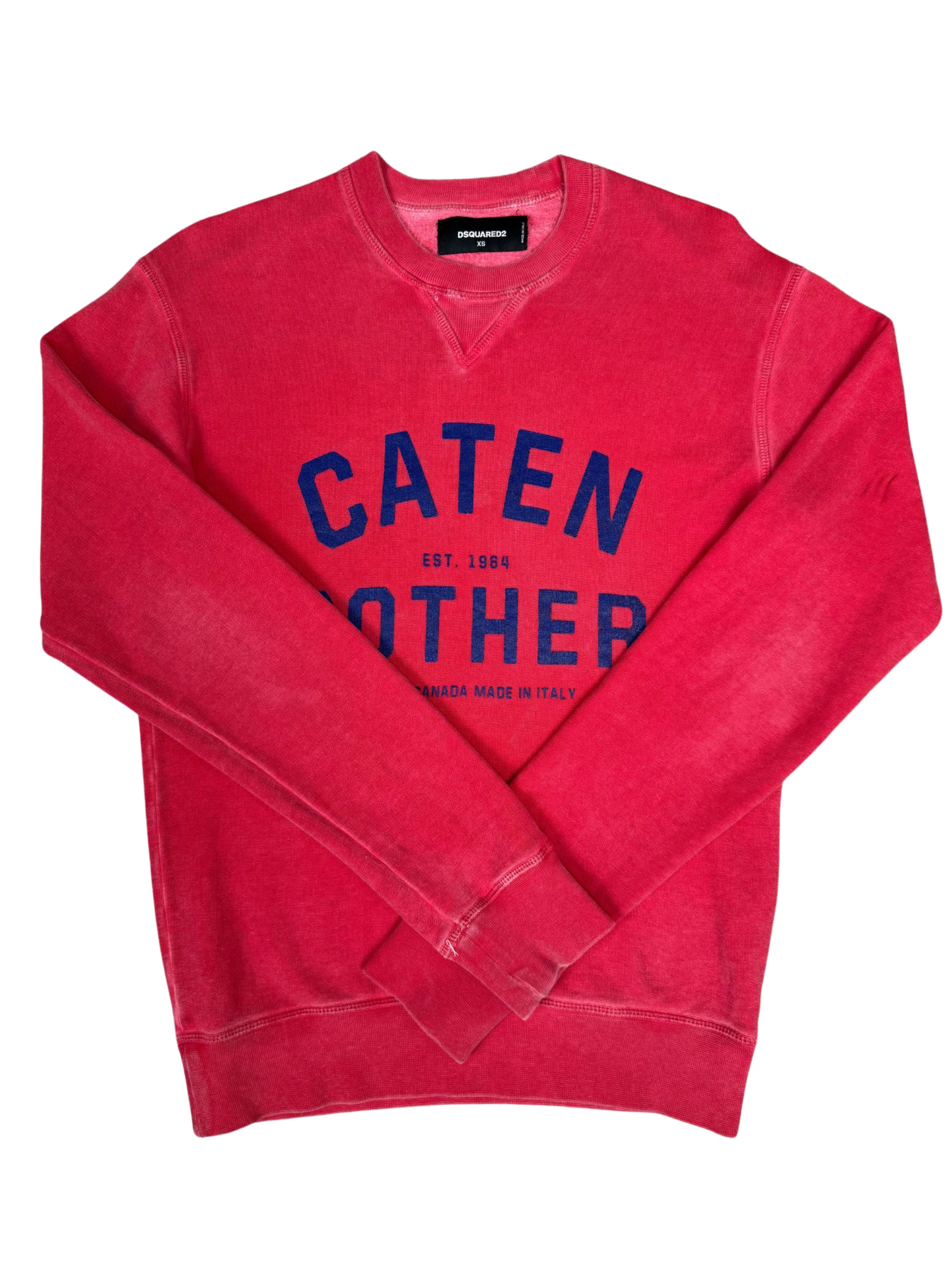 Dsquared2 Caten Brothers Logo Sweatshirt - Red Dsquared2