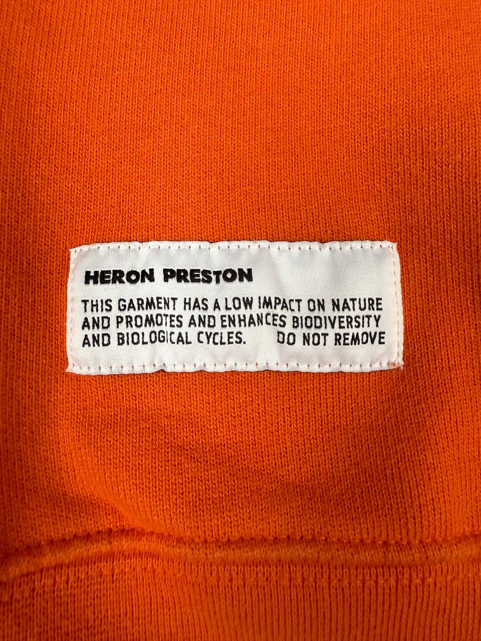 Heron Preston World Wide Love Sweatshirt - Orange Heron Preston
