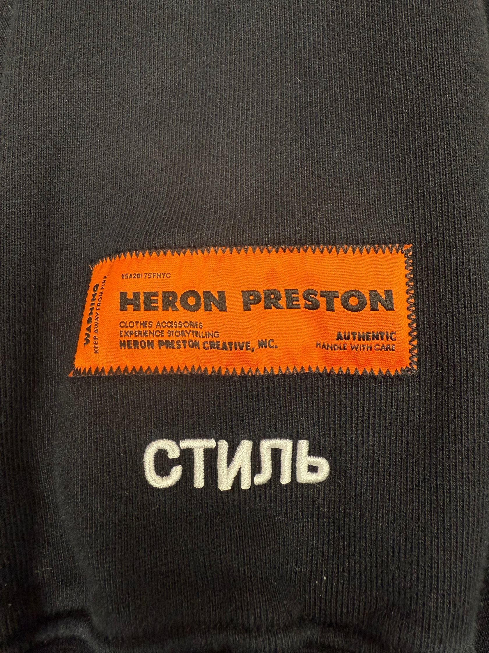 Heron Preston Rainbow Heron Hoodie - Black Heron Preston