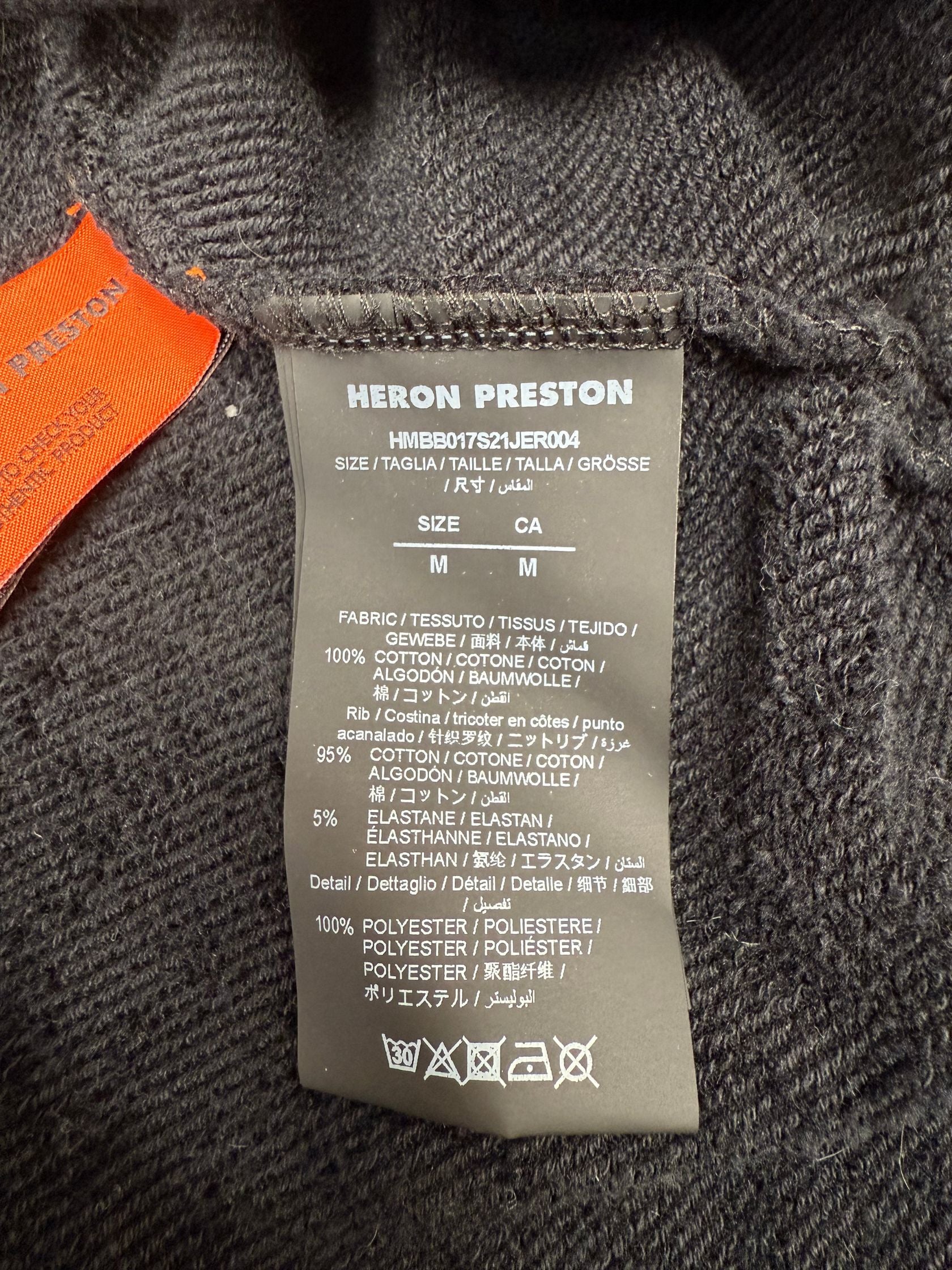 Heron Preston Rainbow Heron Hoodie - Black Heron Preston
