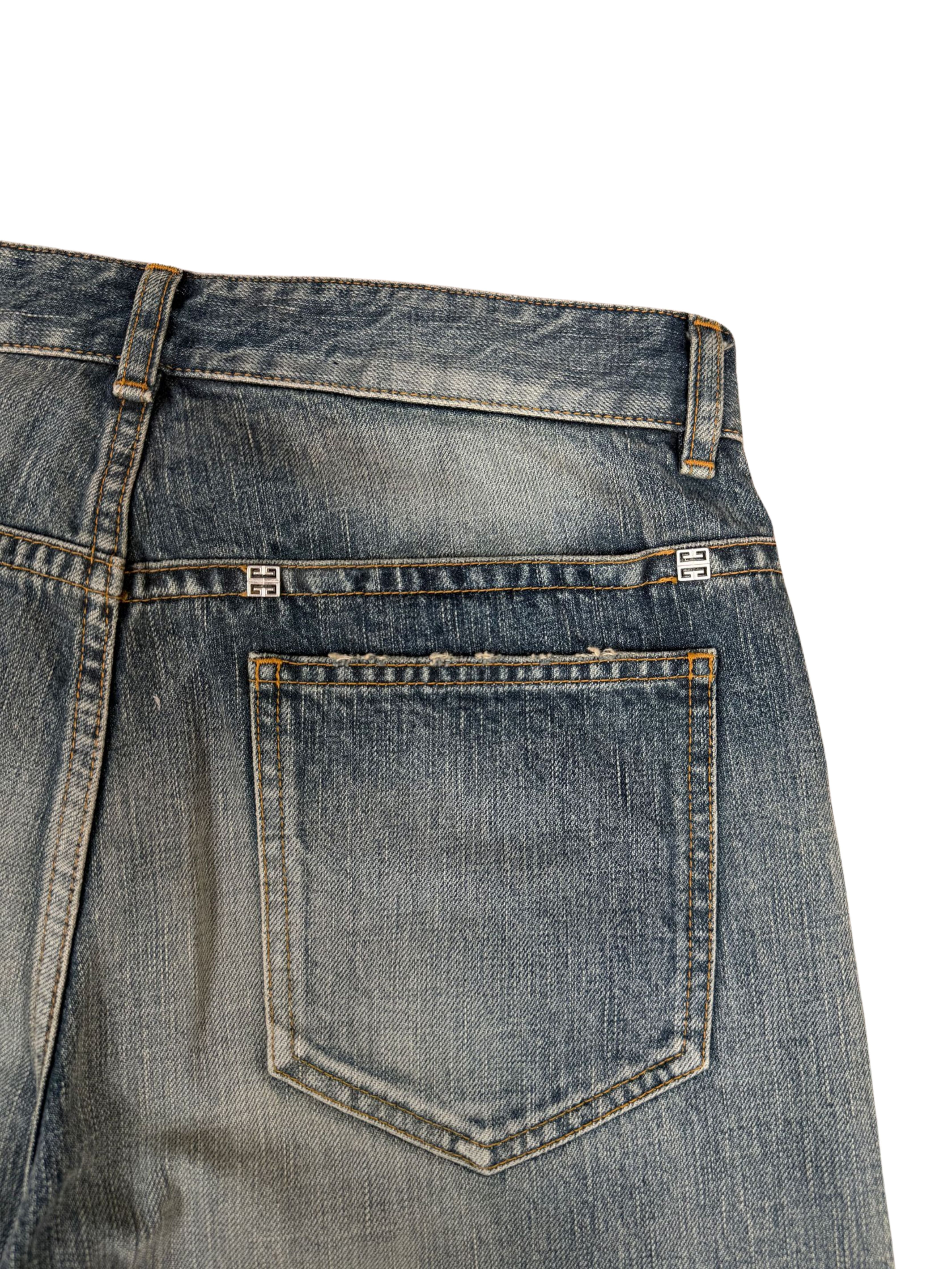 Givenchy Straight Legged Jeans - Washed Denim (Unused) Givenchy