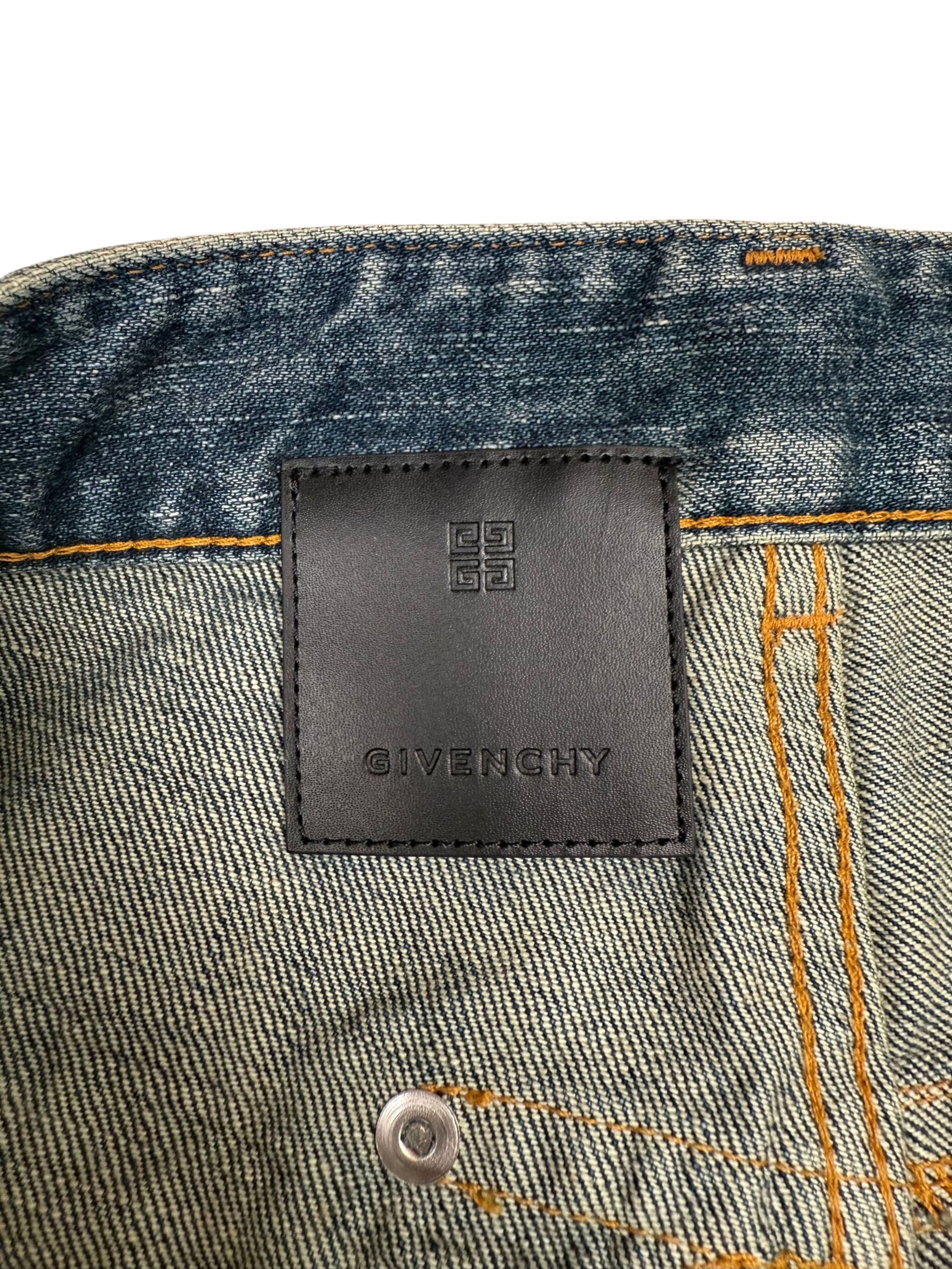 Givenchy Straight Legged Jeans - Washed Denim (Unused) Givenchy