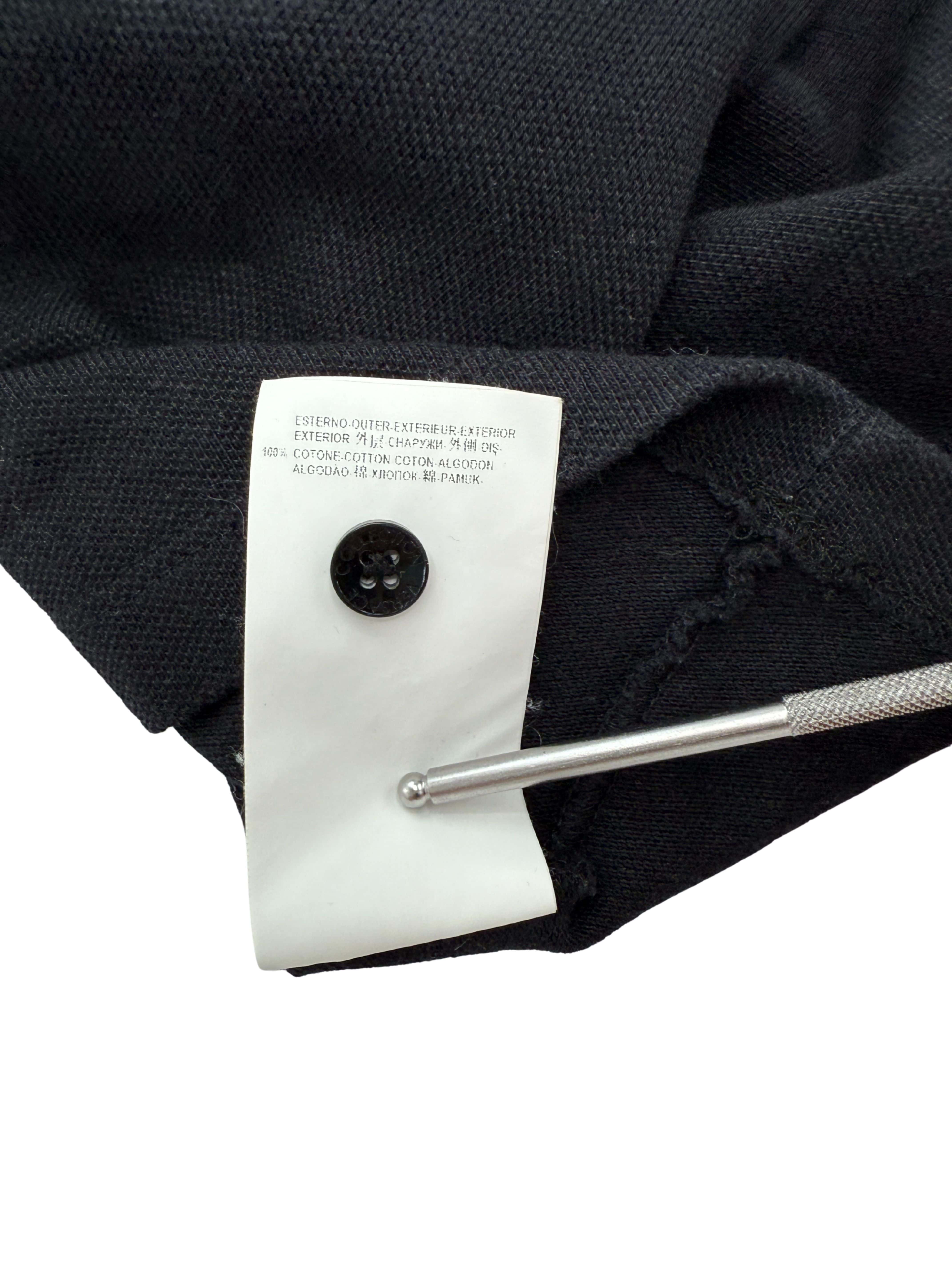 Versace Embroidered Medusa Polo - Black Versace