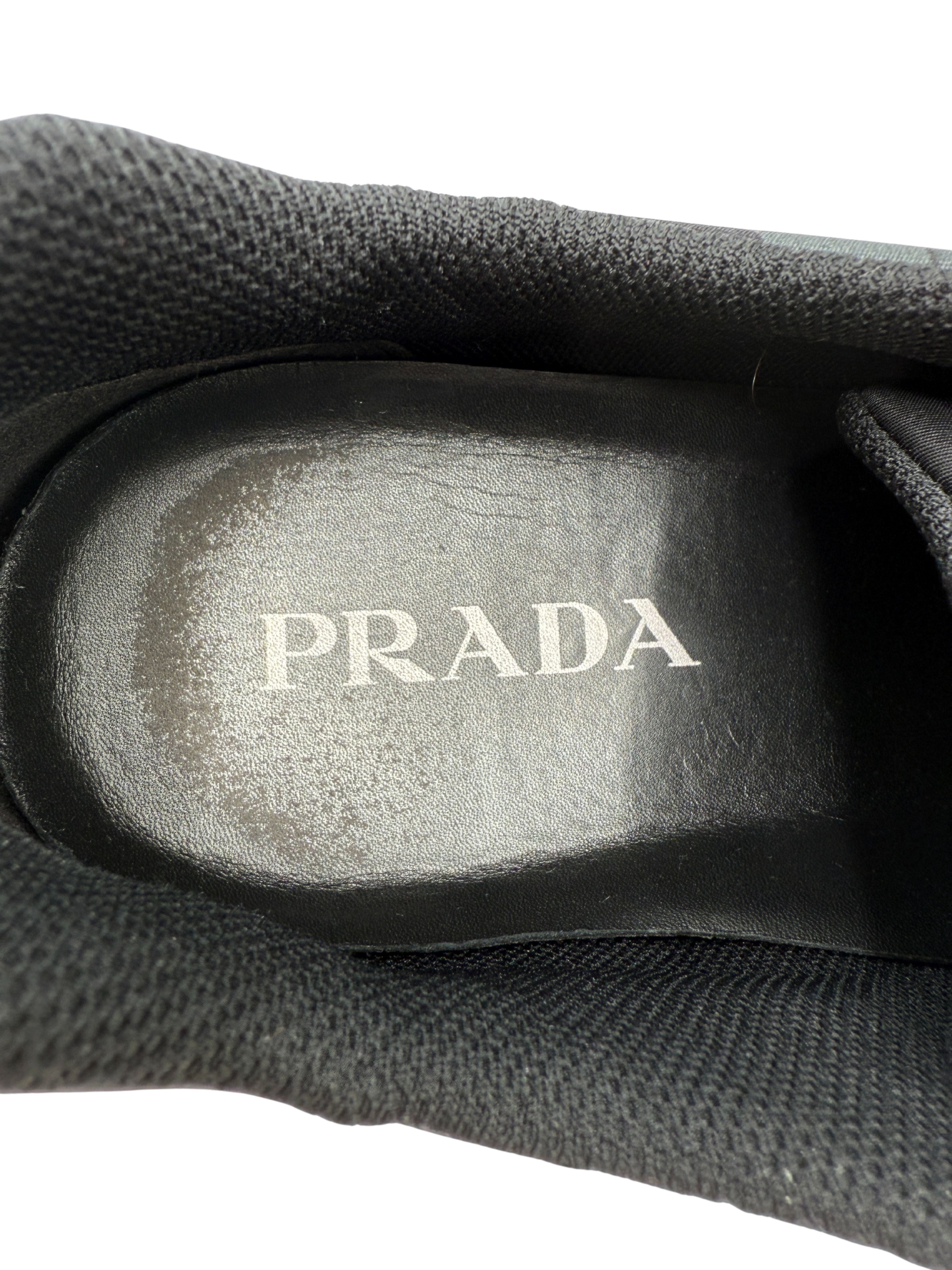 Prada Camo Runner Trainer - Black Prada