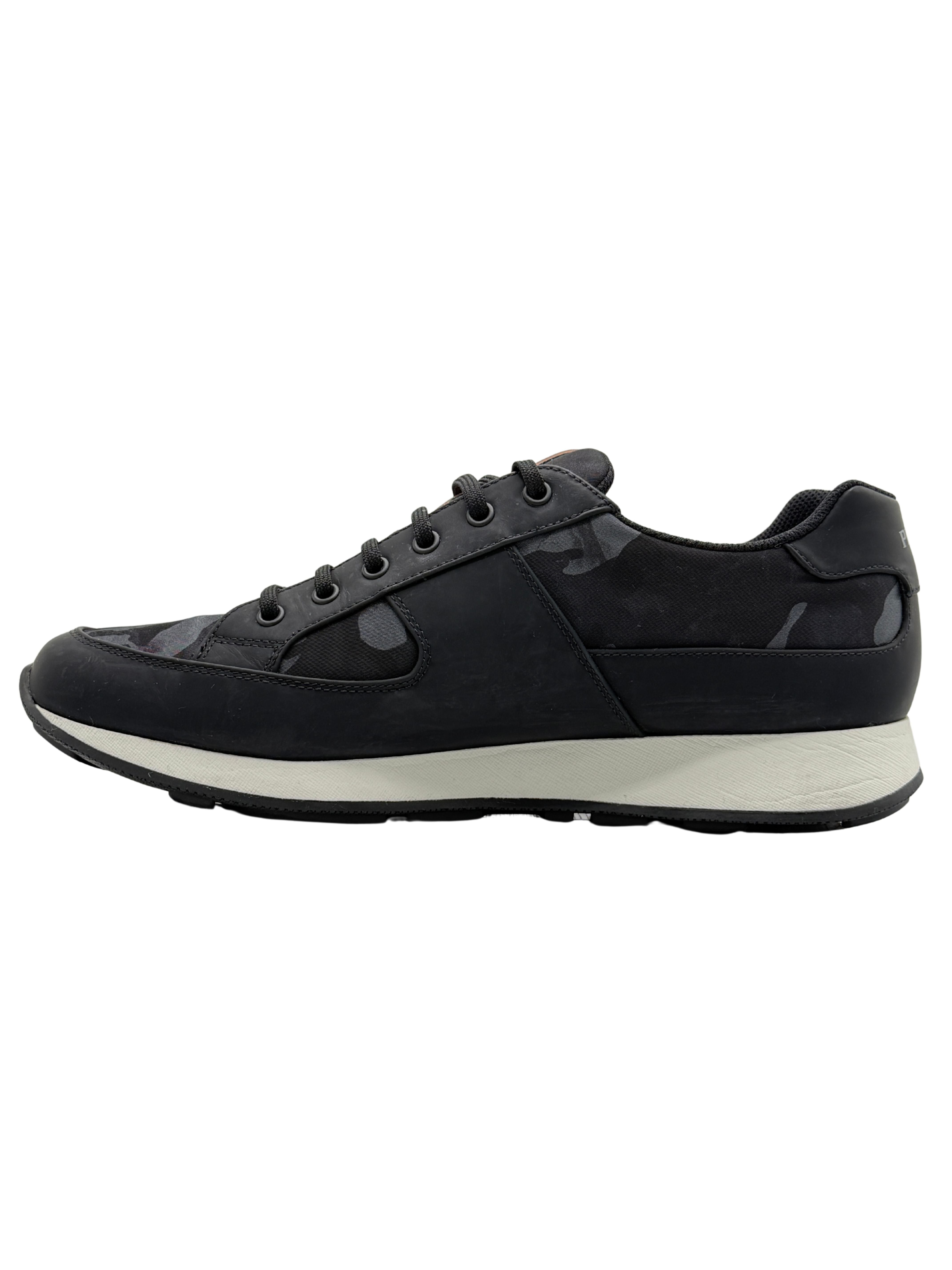 Prada Camo Runner Trainer - Black Prada
