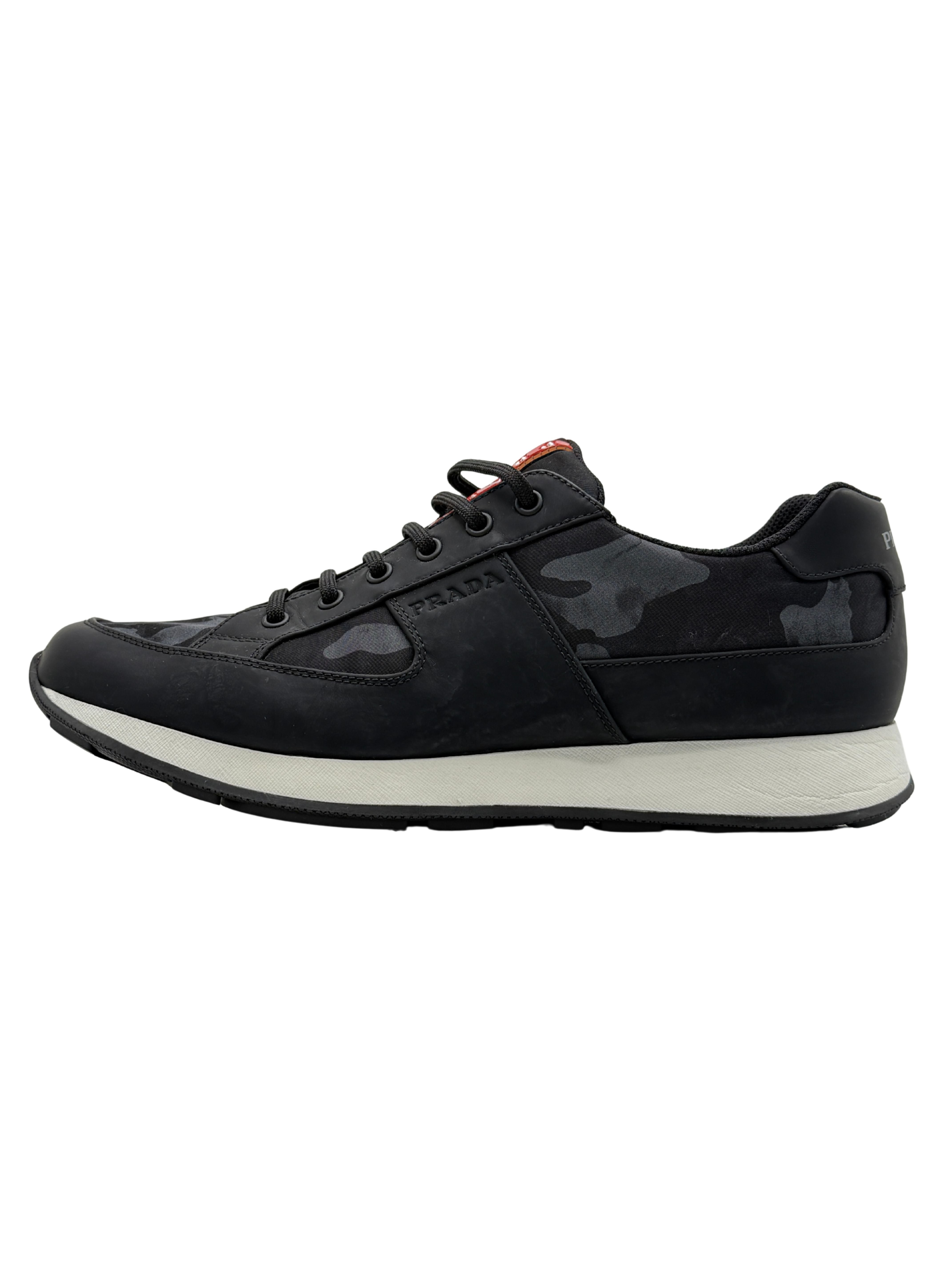Prada Camo Runner Trainer - Black Prada