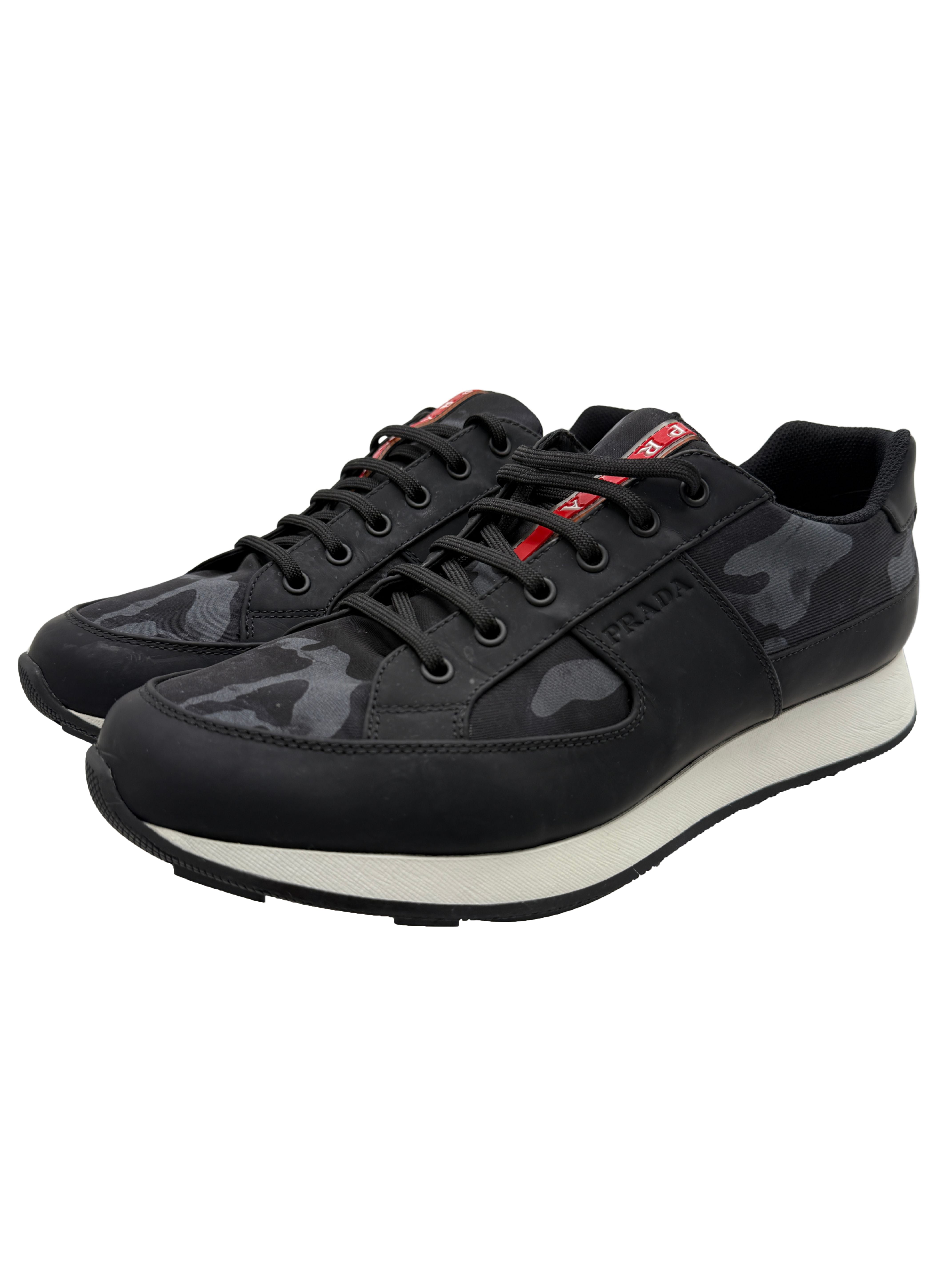 Prada Camo Runner Trainer - Black Prada