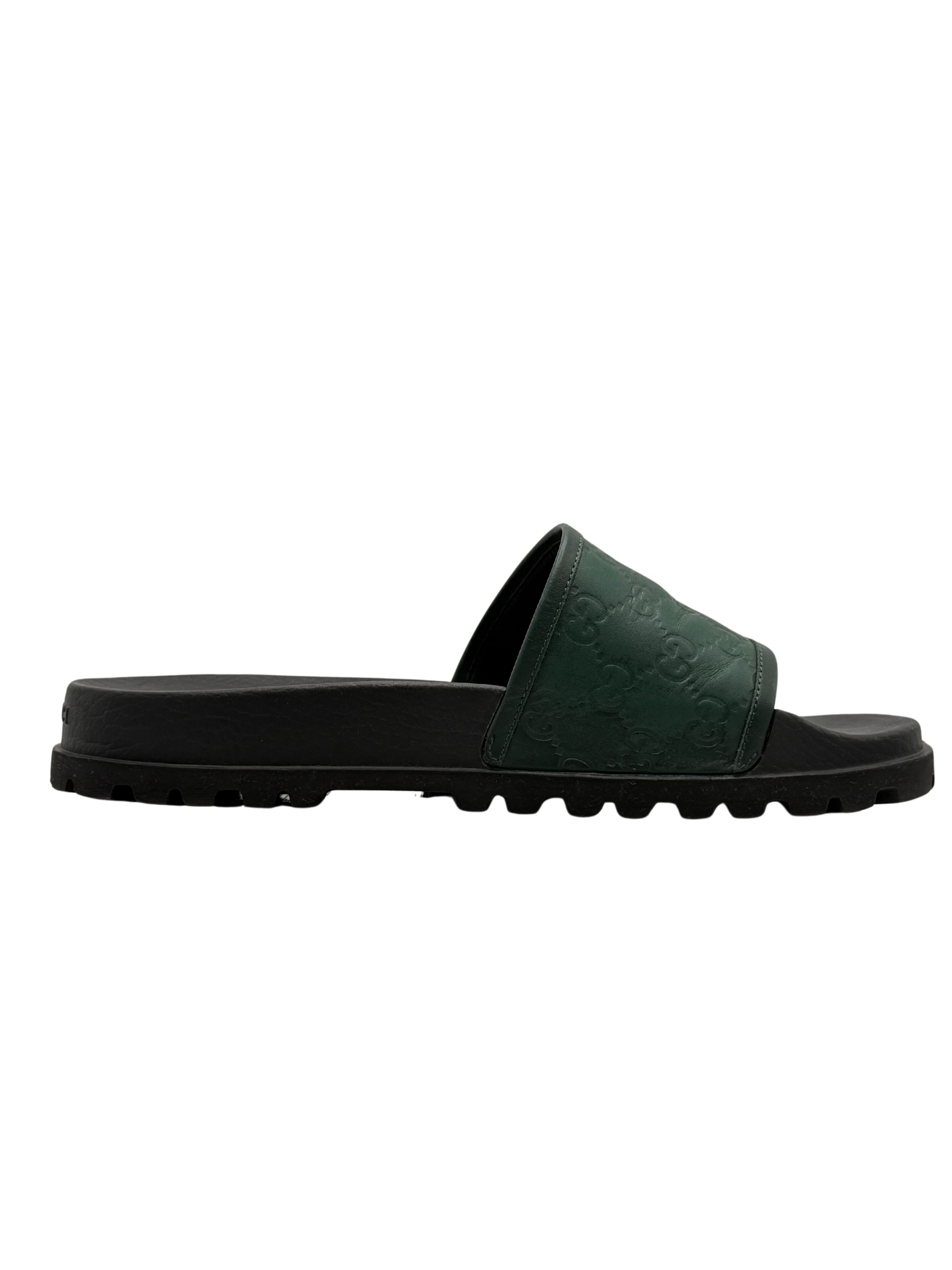 Gucci GG Sliders - Green Gucci