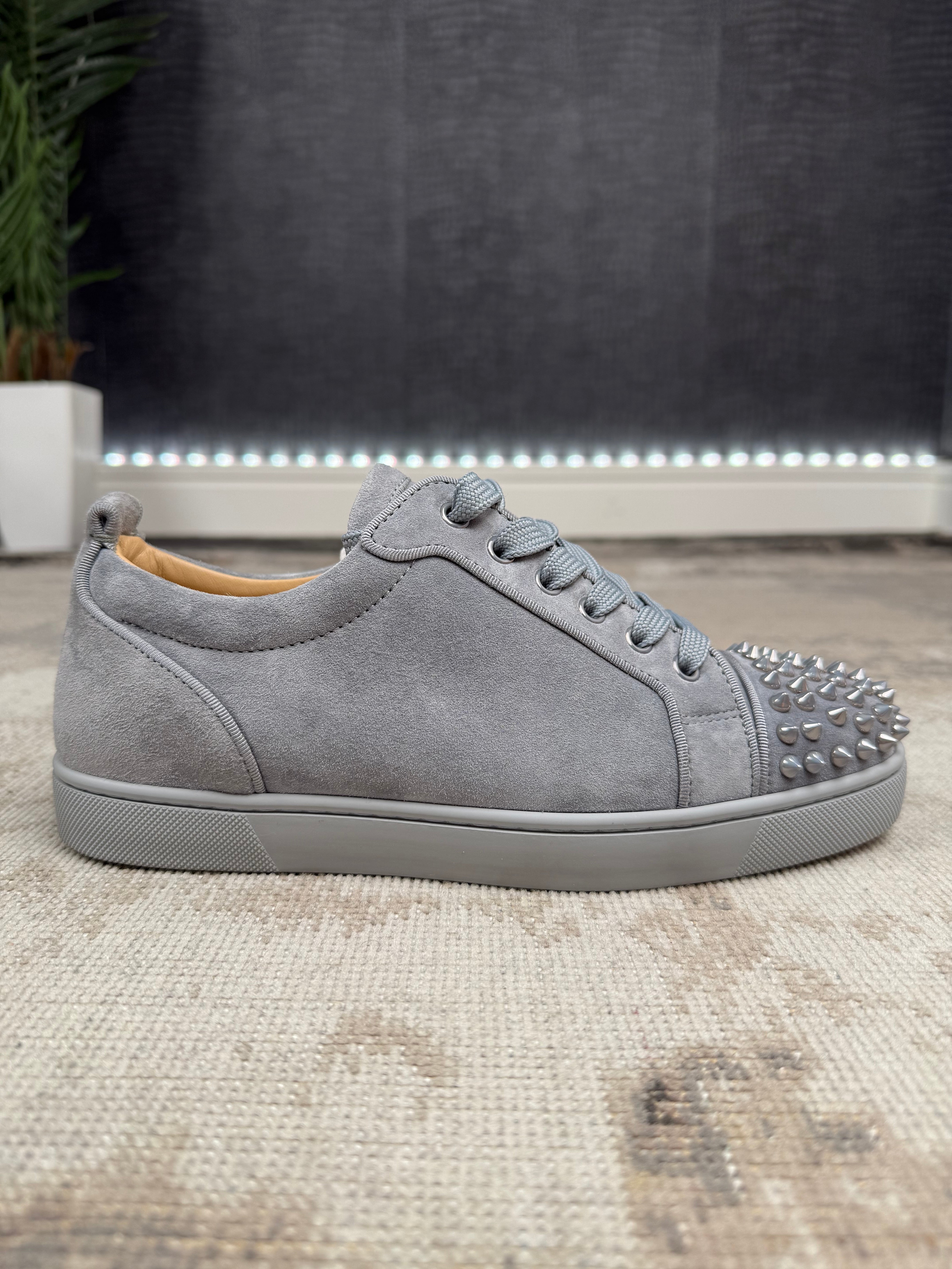 Christian Louboutin Junior Spike Trainers - Grey Christian Louboutin