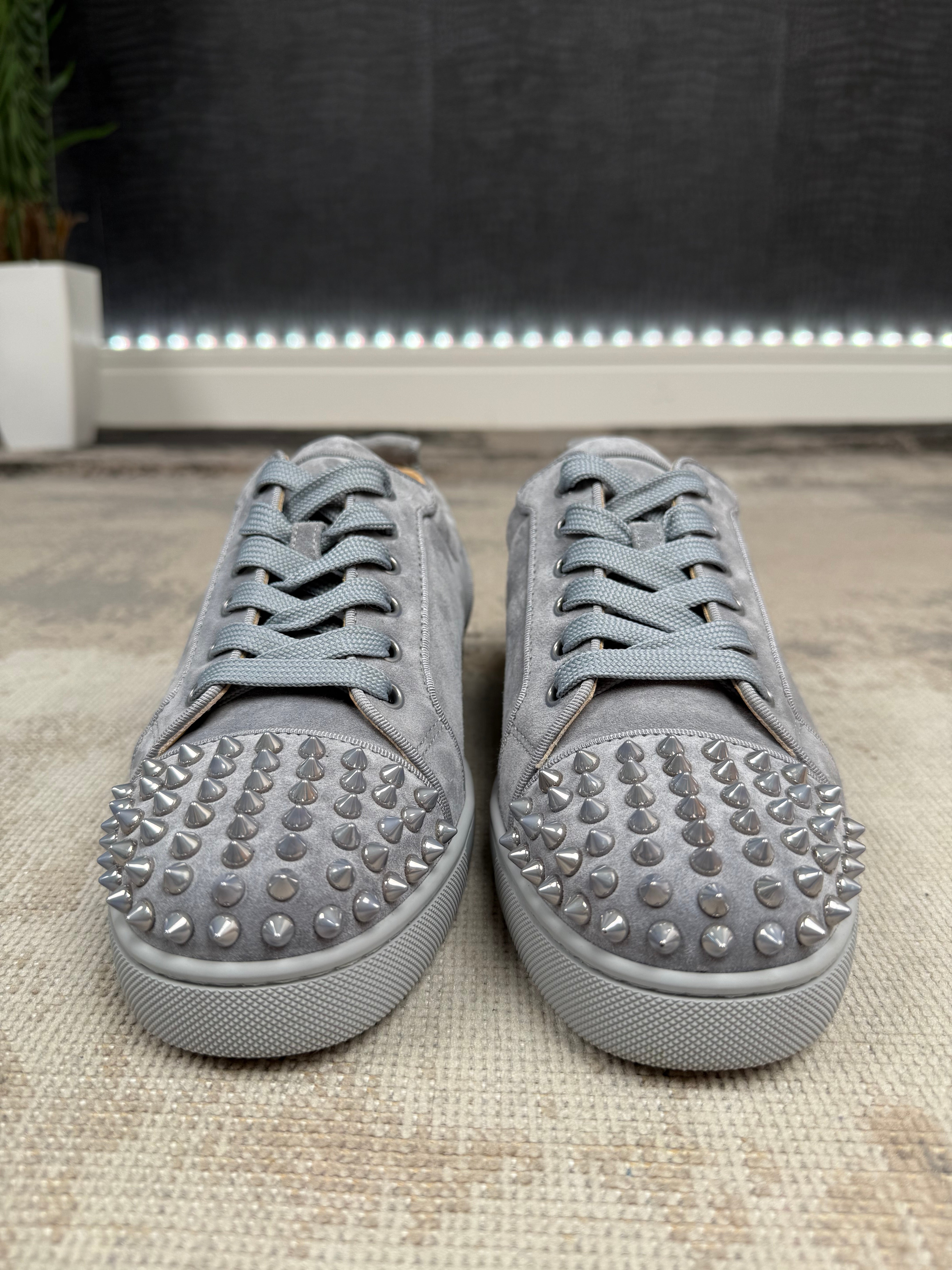 Christian Louboutin Junior Spike Trainers - Grey