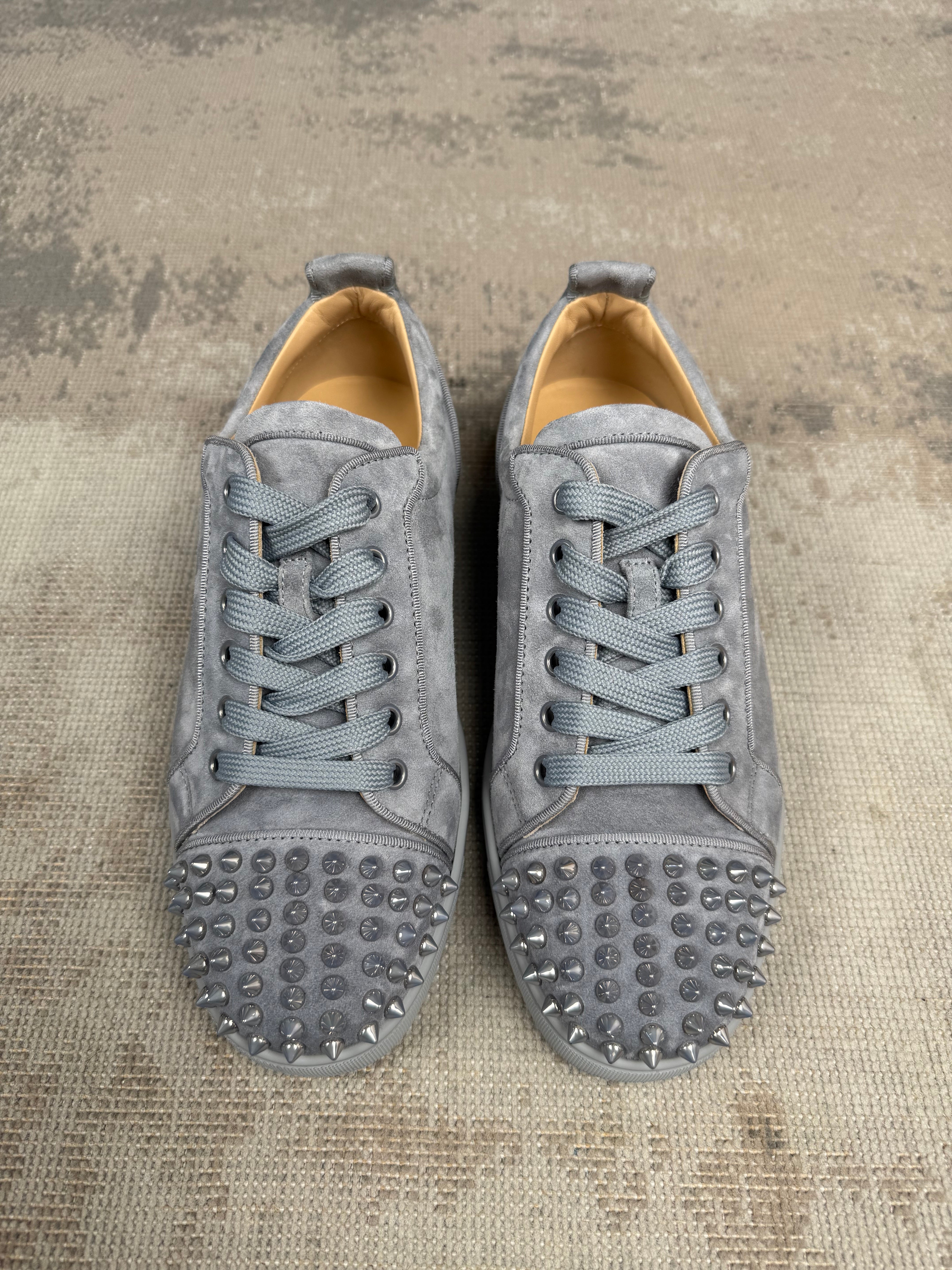 Christian Louboutin スタッズ付きスニーカー グレー Christian Louboutin Junior Spike Trainers - Grey