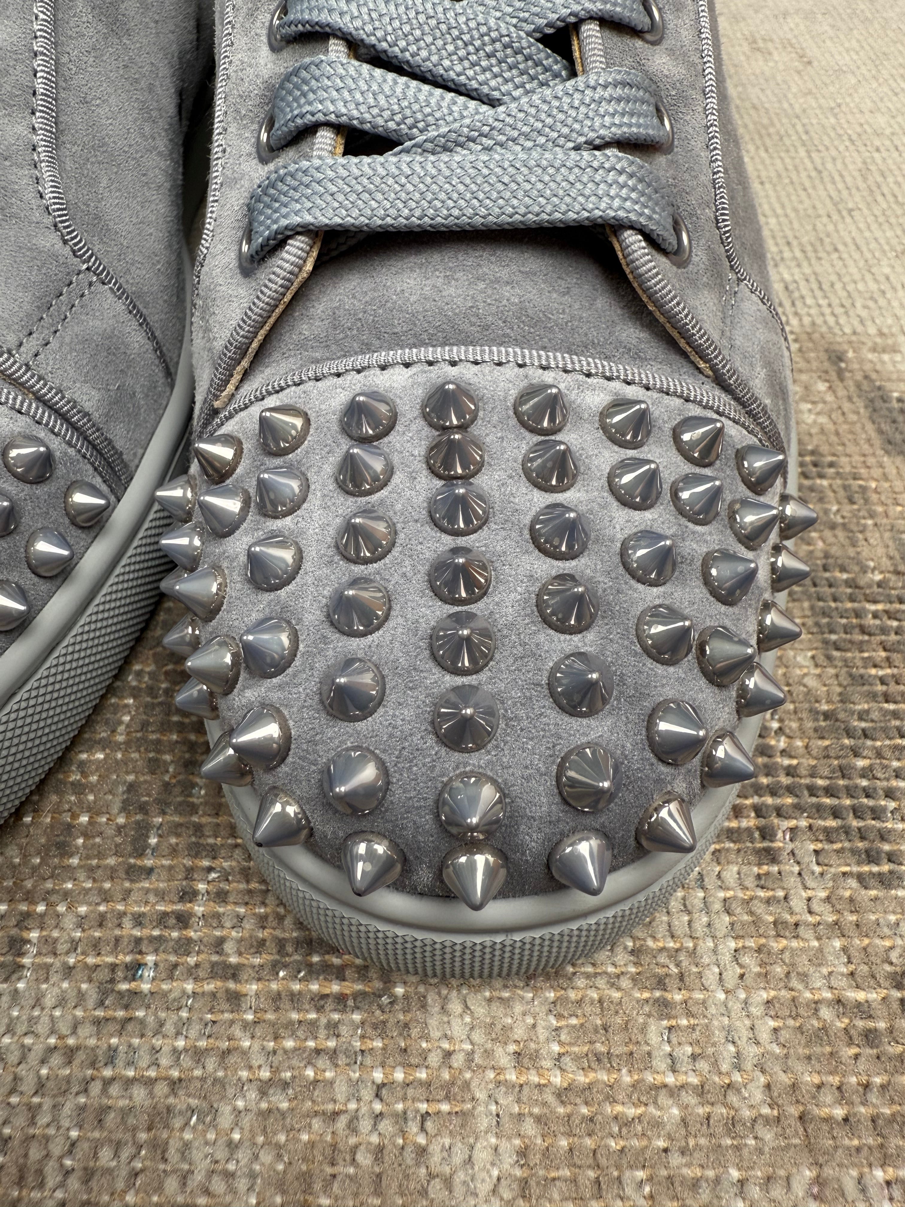 Christian Louboutin Junior Spike Trainers - Grey