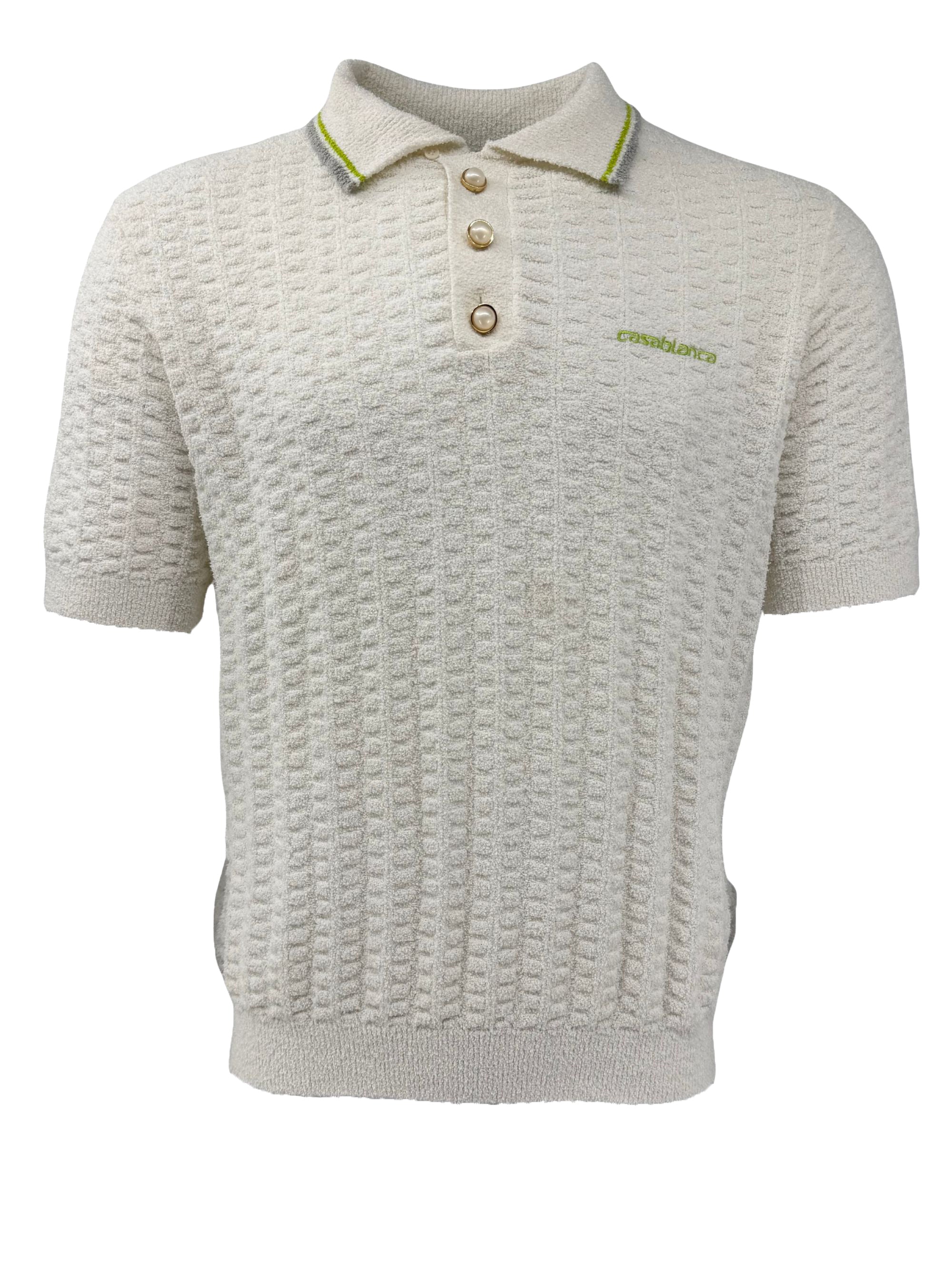 Casablanca Tennis Boucle Polo Shirt Casablanca