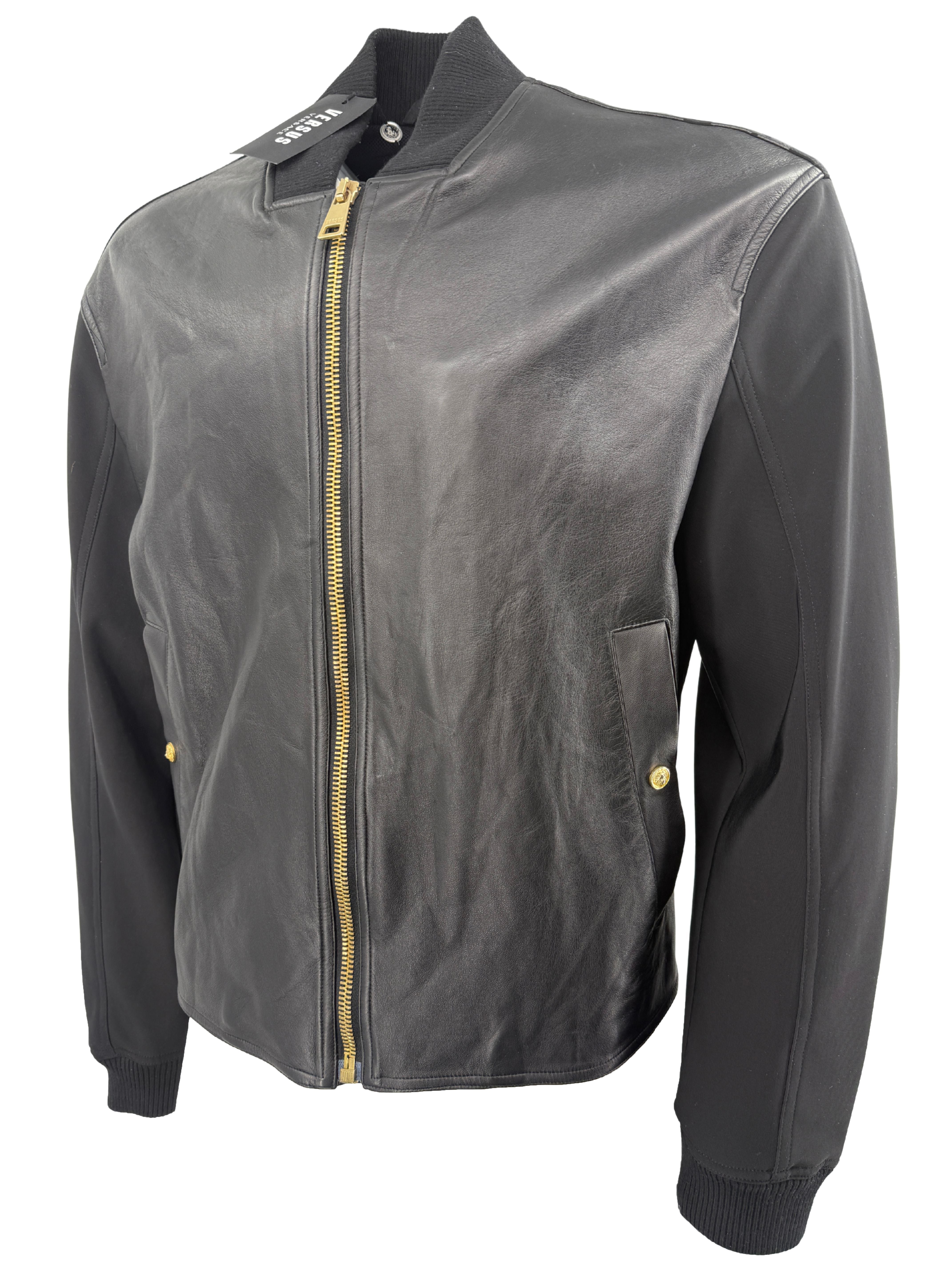 Versace Versus Leather Jacket - Black (Unused) Versace