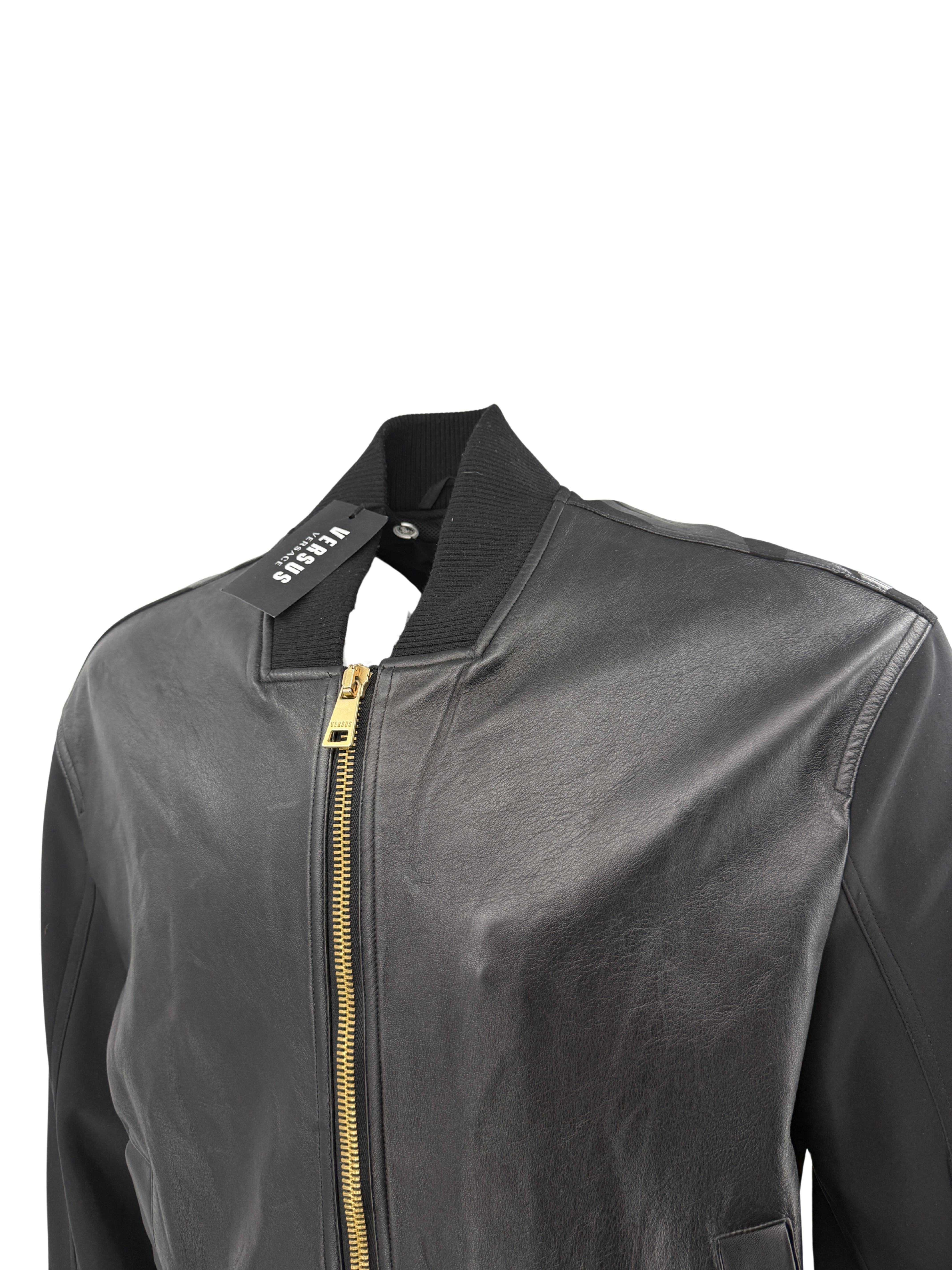 Versace Versus Leather Jacket - Black (Unused) Versace
